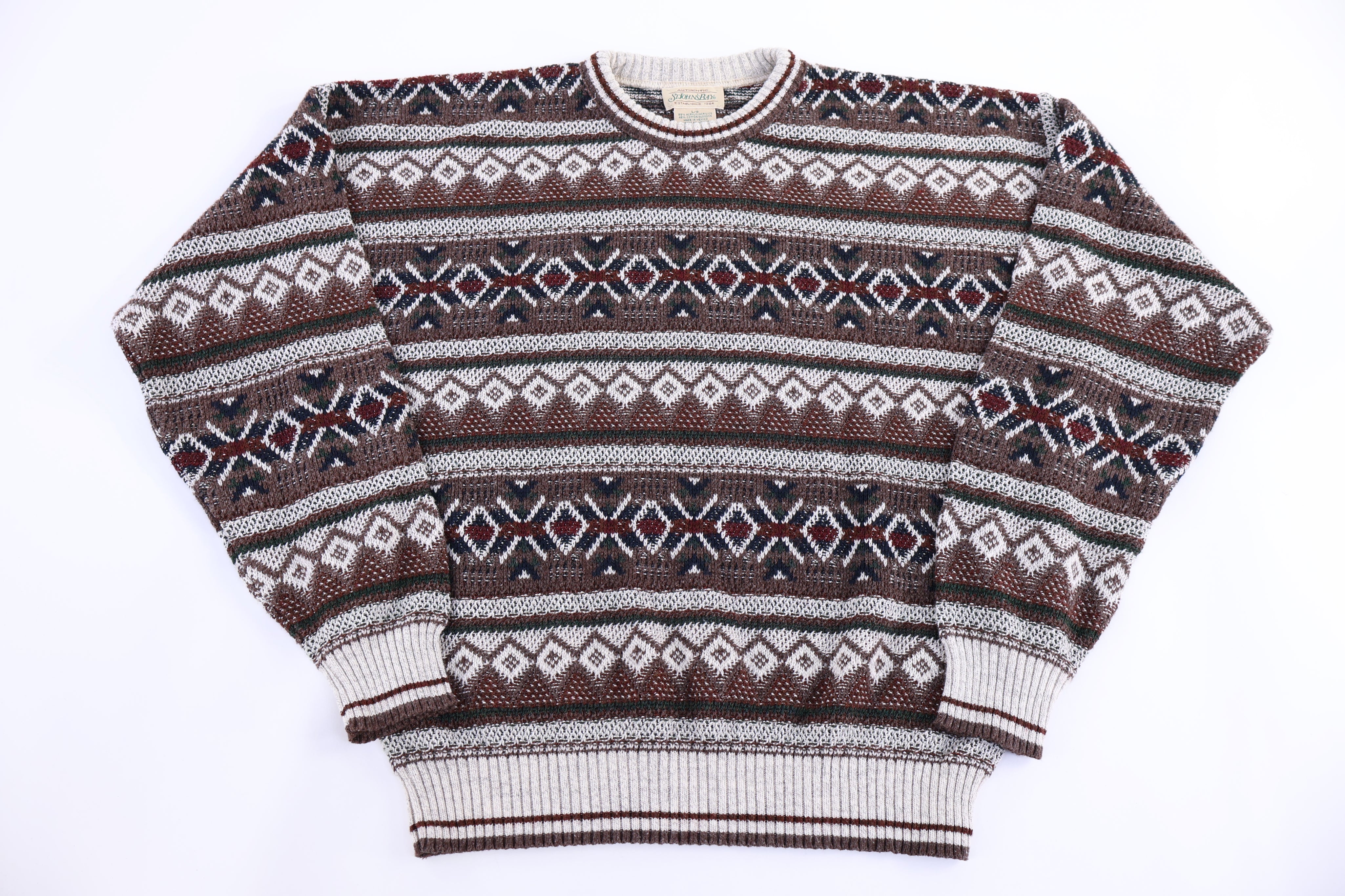 90's St. John's Bay Multicolor Knit Sweater