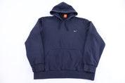 Nike Embroidered Logo Blue Pullover Hoodie