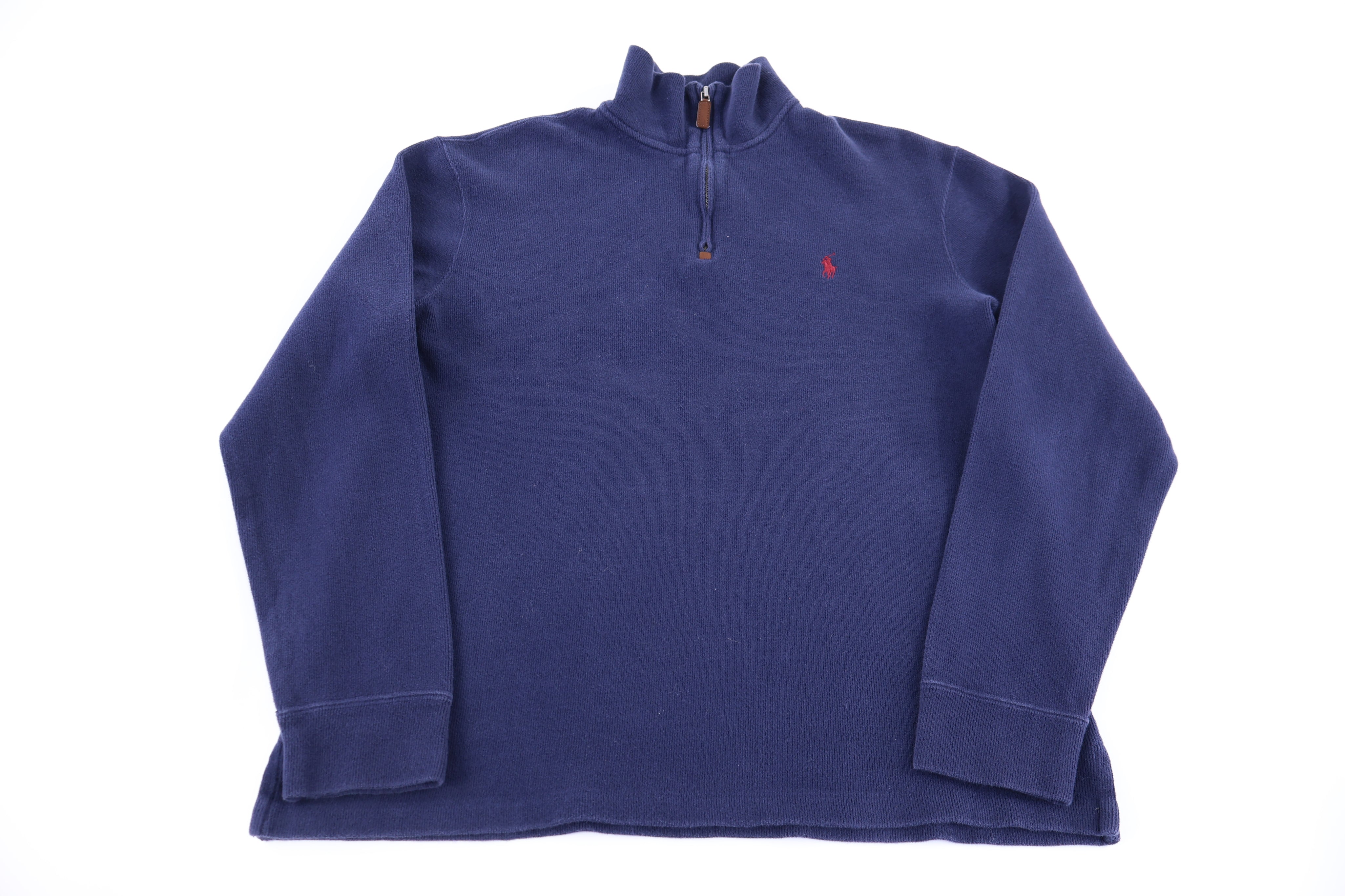 Polo by Ralph Lauren Embroidered Logo Quarter Zip Sweater