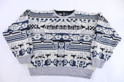 Vintage Expressions Multipattern Knit Sweater