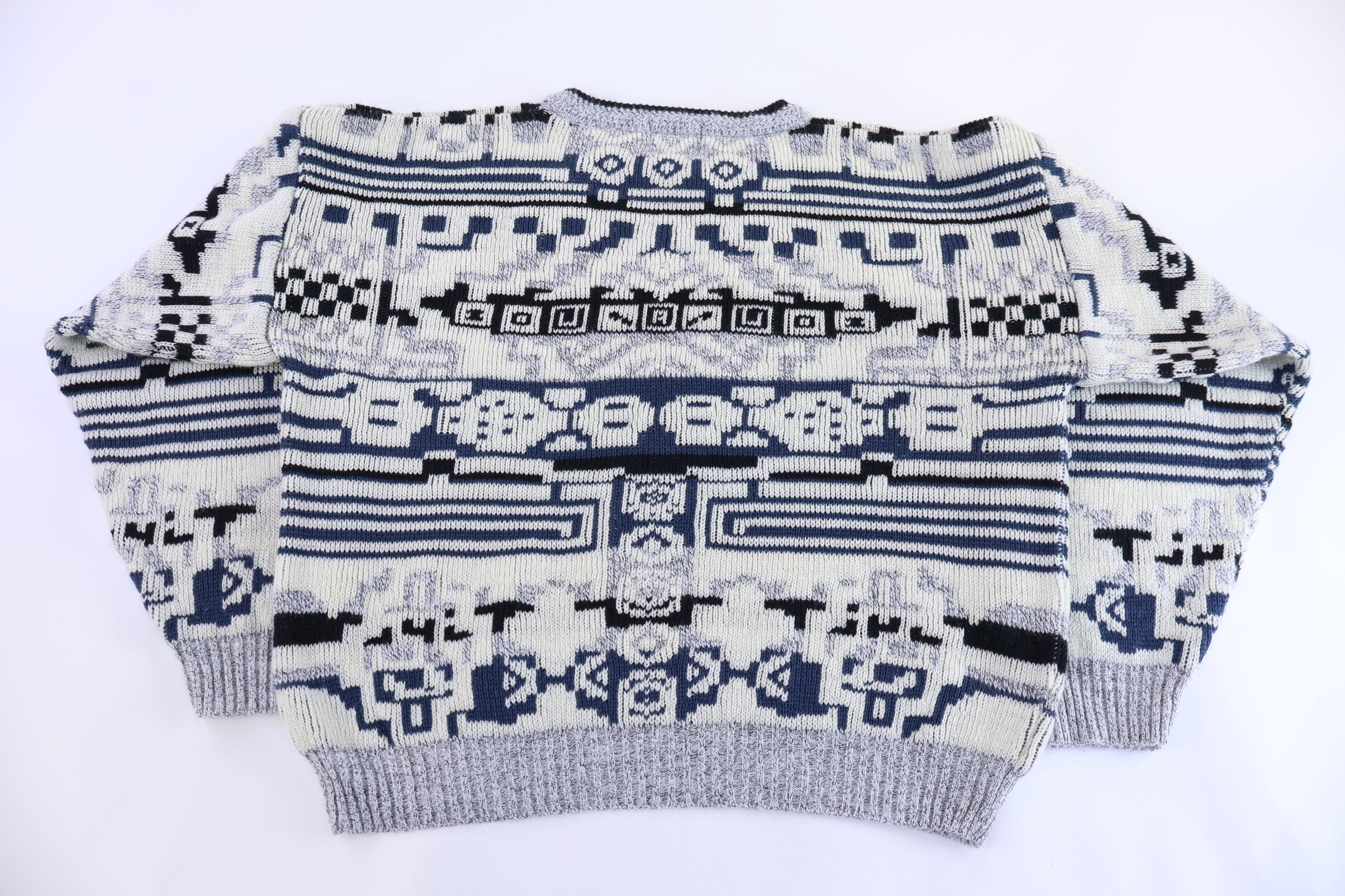 Vintage Expressions Multipattern Knit Sweater