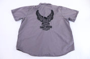 Harley Davidson Motorcycles Embroidered Button Down