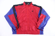 90's Nike Embroidered Logo Multicolor Full Zip Windbreaker