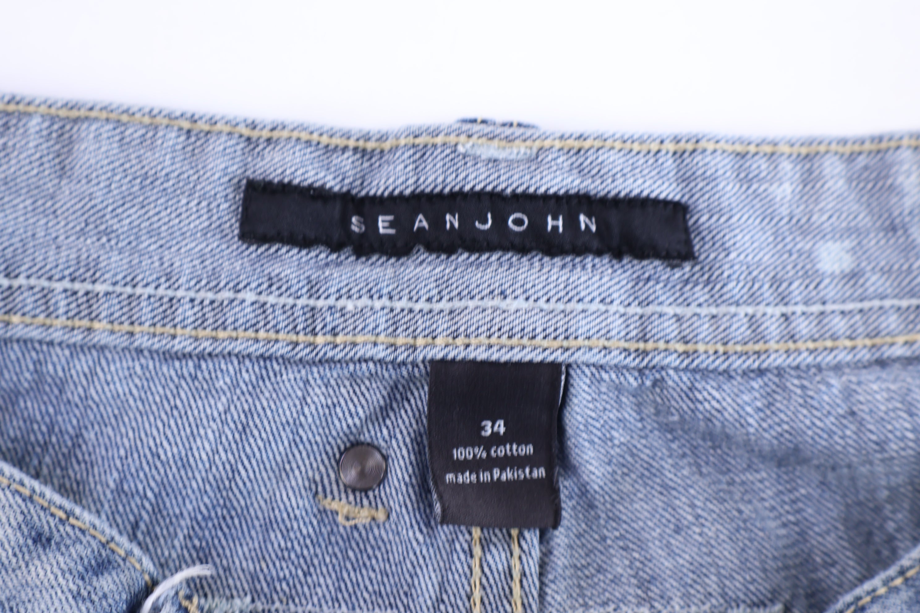 Sean John Light Wash Denim Shorts