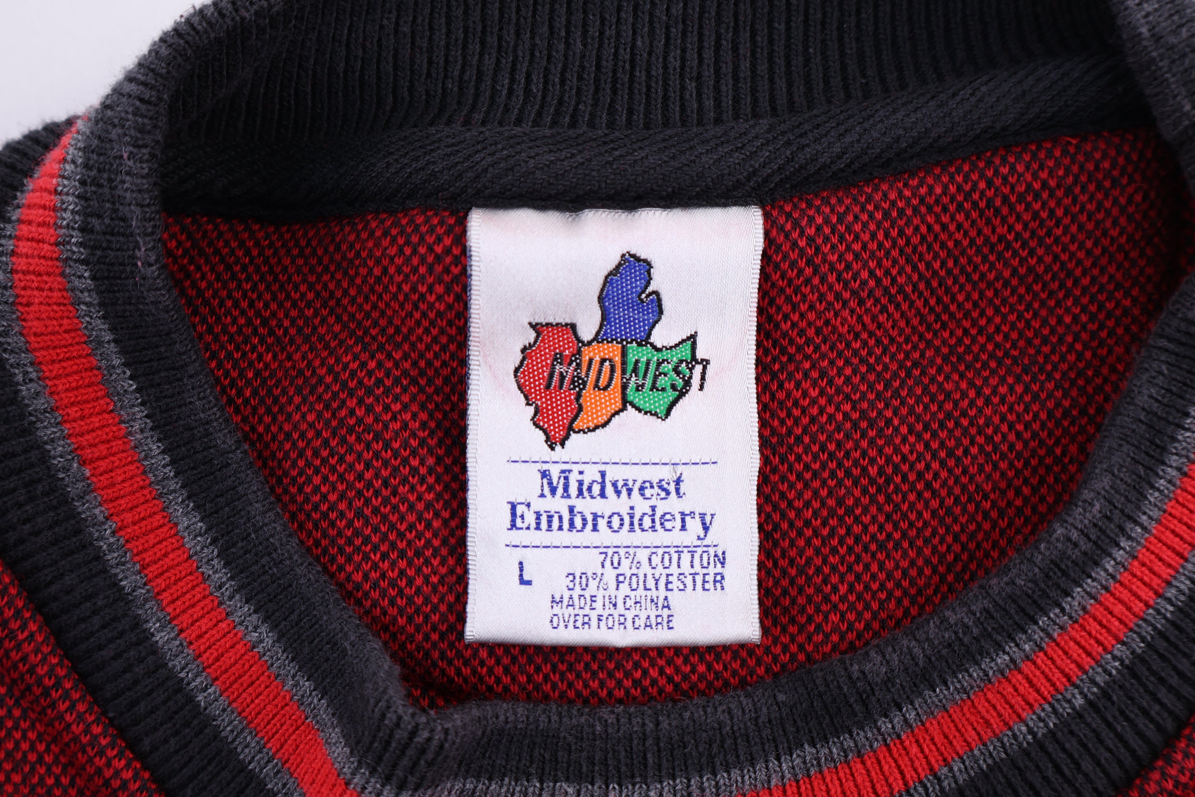 90's Chicago Bulls Basketball Embroidered Sweatshirt