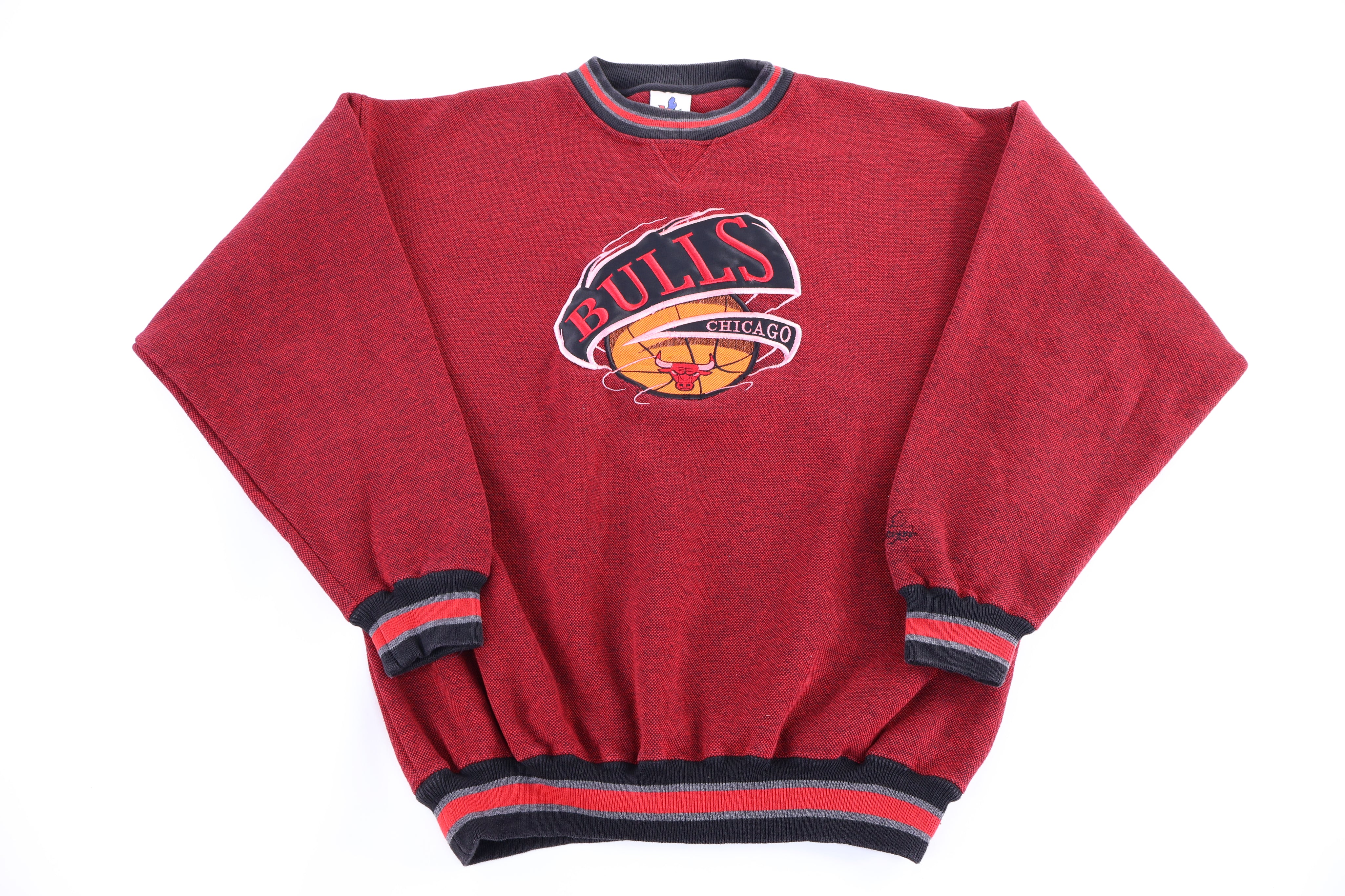 90's Chicago Bulls Basketball Embroidered Sweatshirt