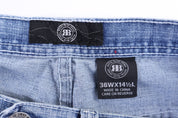 Royal Blue Medium Wash Denim Shorts