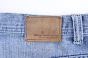 Royal Blue Medium Wash Denim Shorts