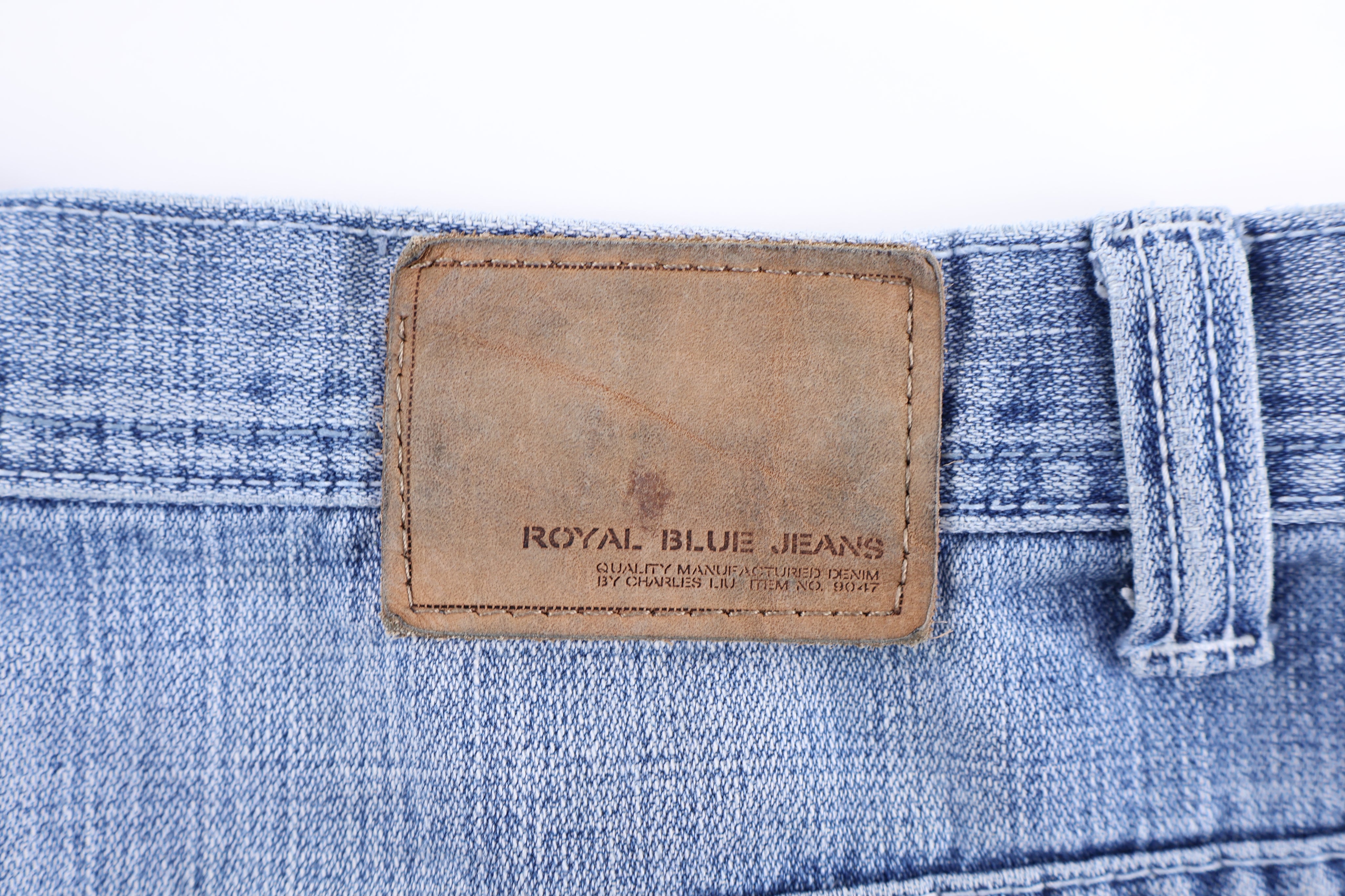 Royal Blue Medium Wash Denim Shorts