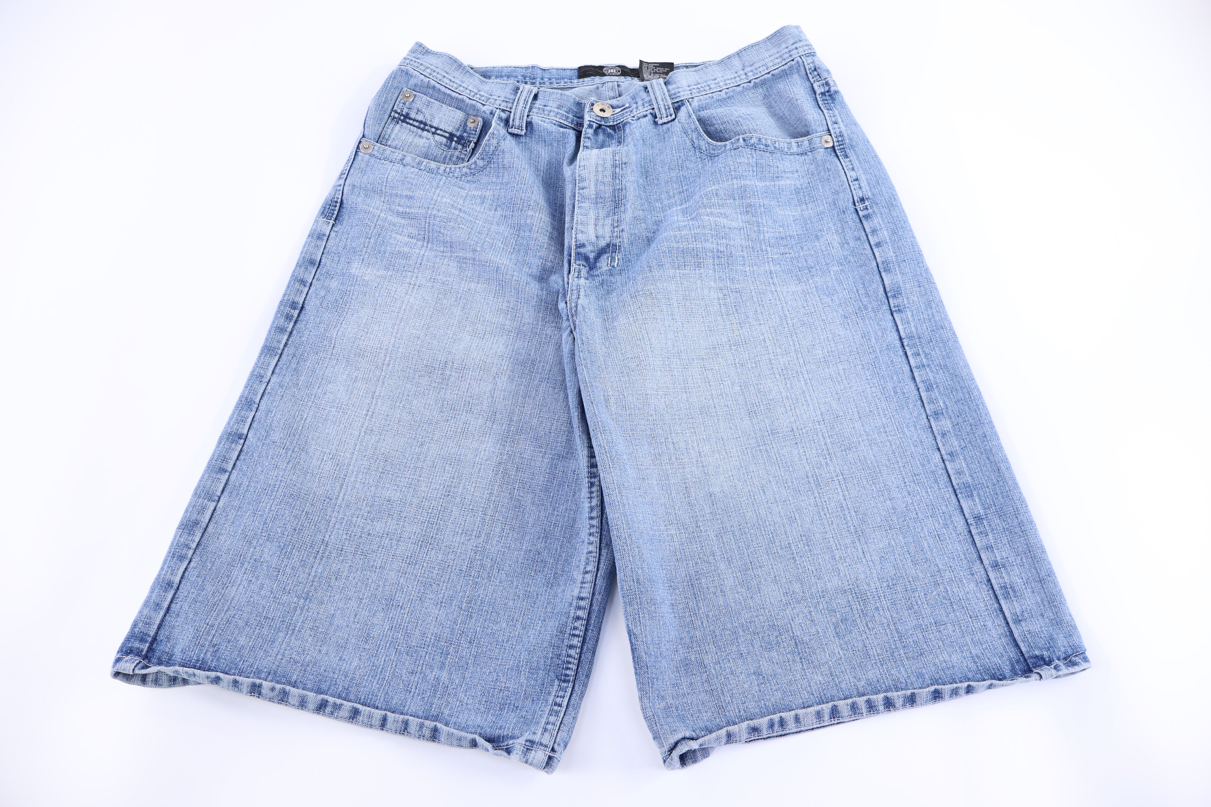 Royal Blue Medium Wash Denim Shorts