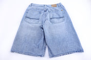 Royal Blue Medium Wash Denim Shorts