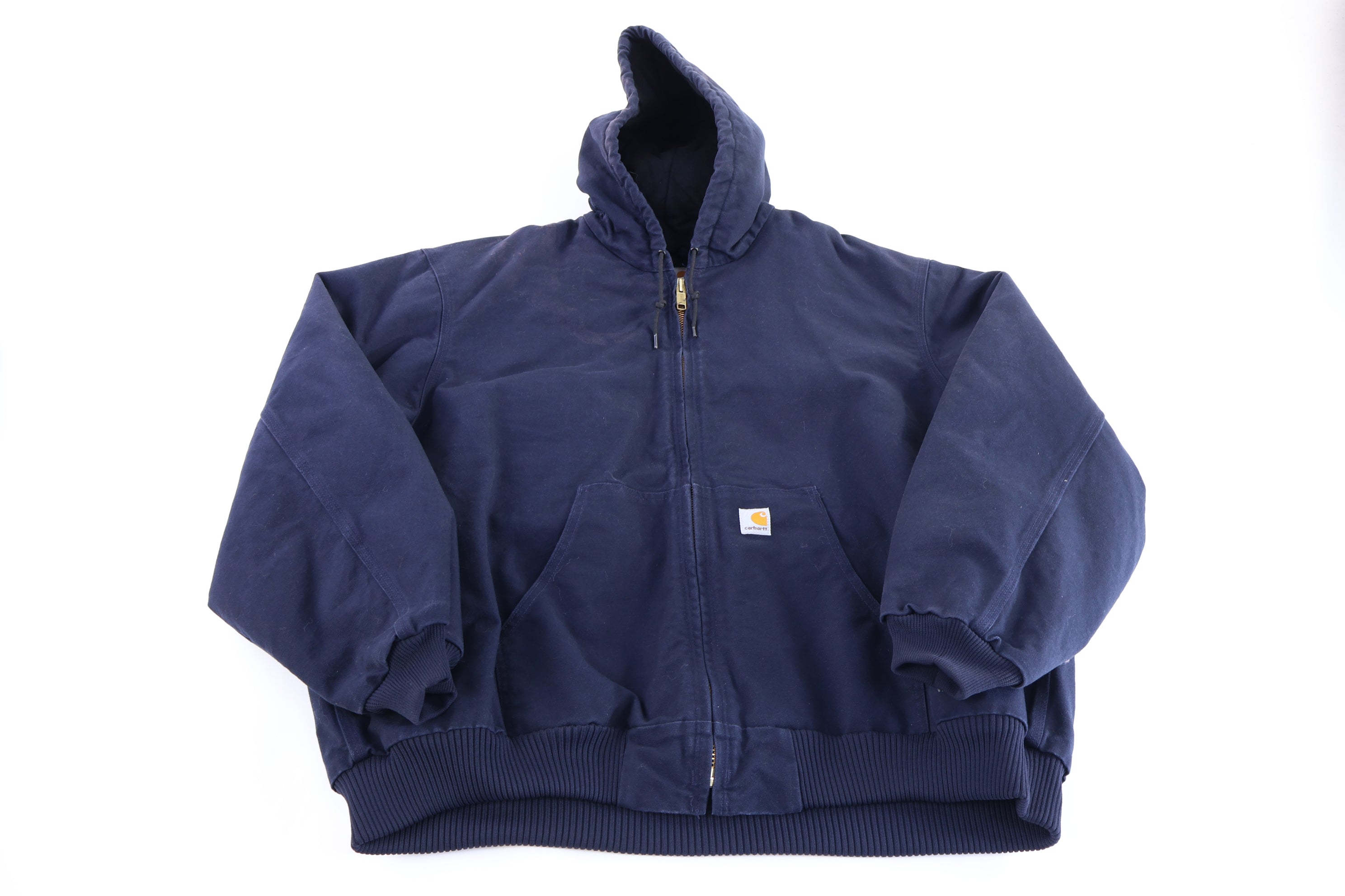 Carhartt Logo Patch Blue Full Zip Jacket