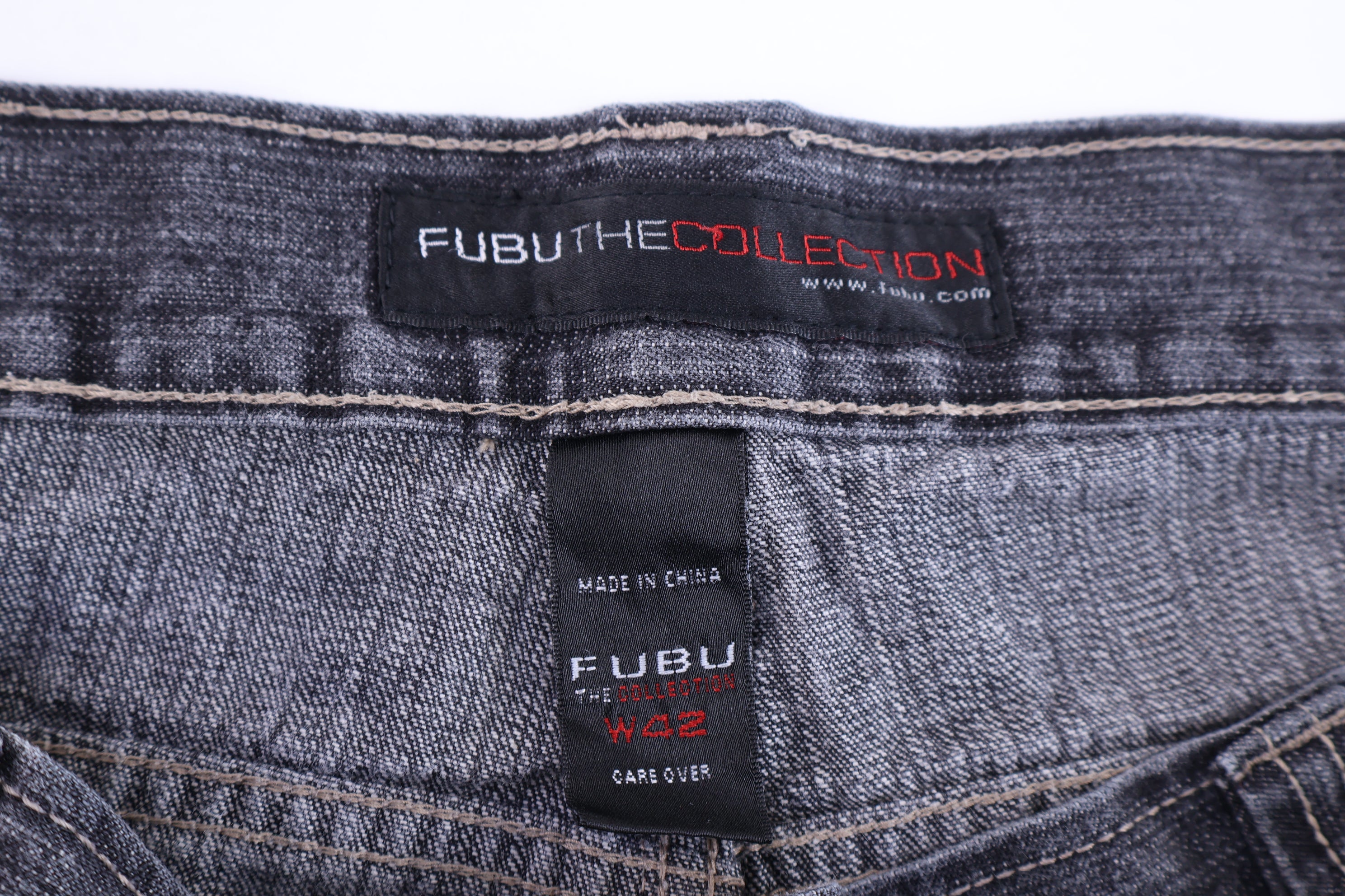 FUBU Collection Black Denim Shorts