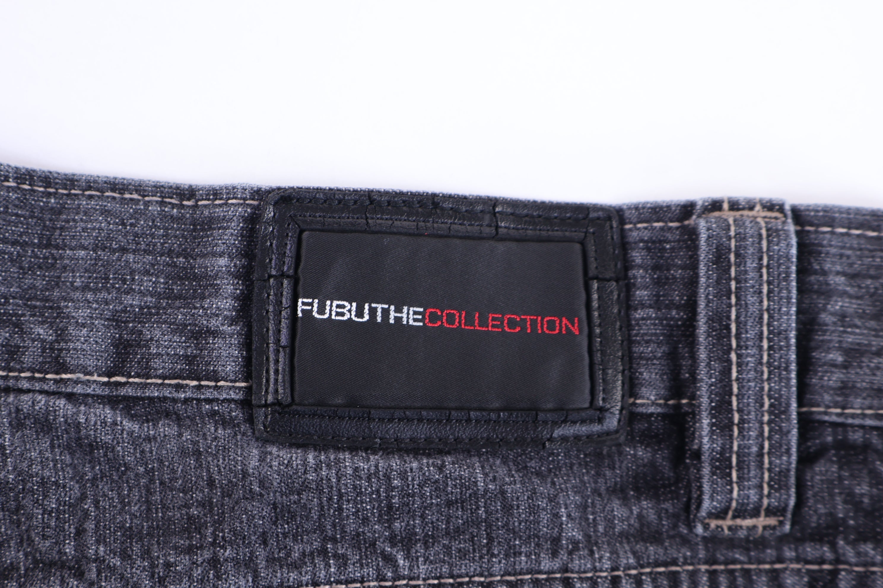 FUBU Collection Black Denim Shorts