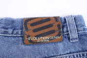Evolution Denim Light Wash Denim Shorts
