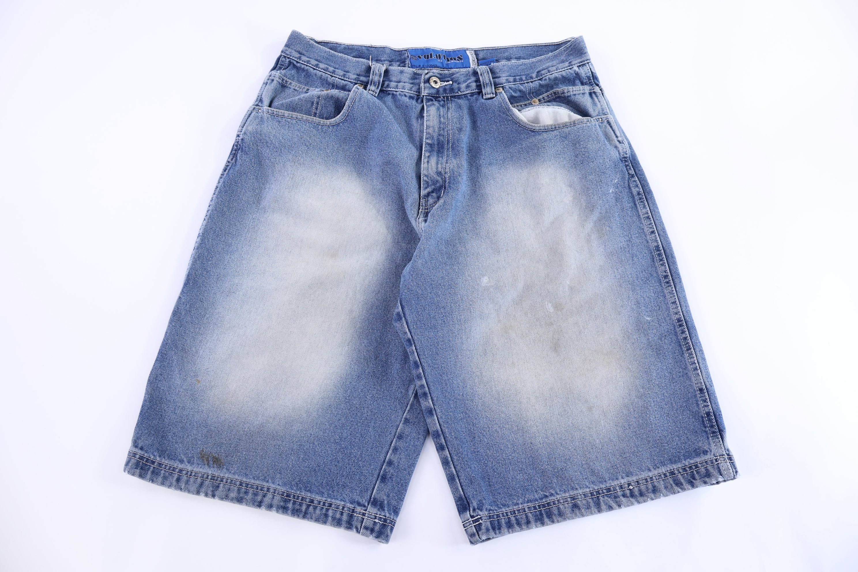 Evolution Denim Light Wash Denim Shorts