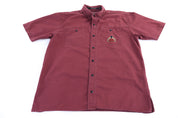Harley Davidson Motorcycles Maroon Button Down