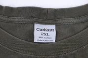 Carhartt Logo Patch Olive LS T-shirt