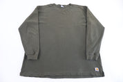 Carhartt Logo Patch Olive LS T-shirt