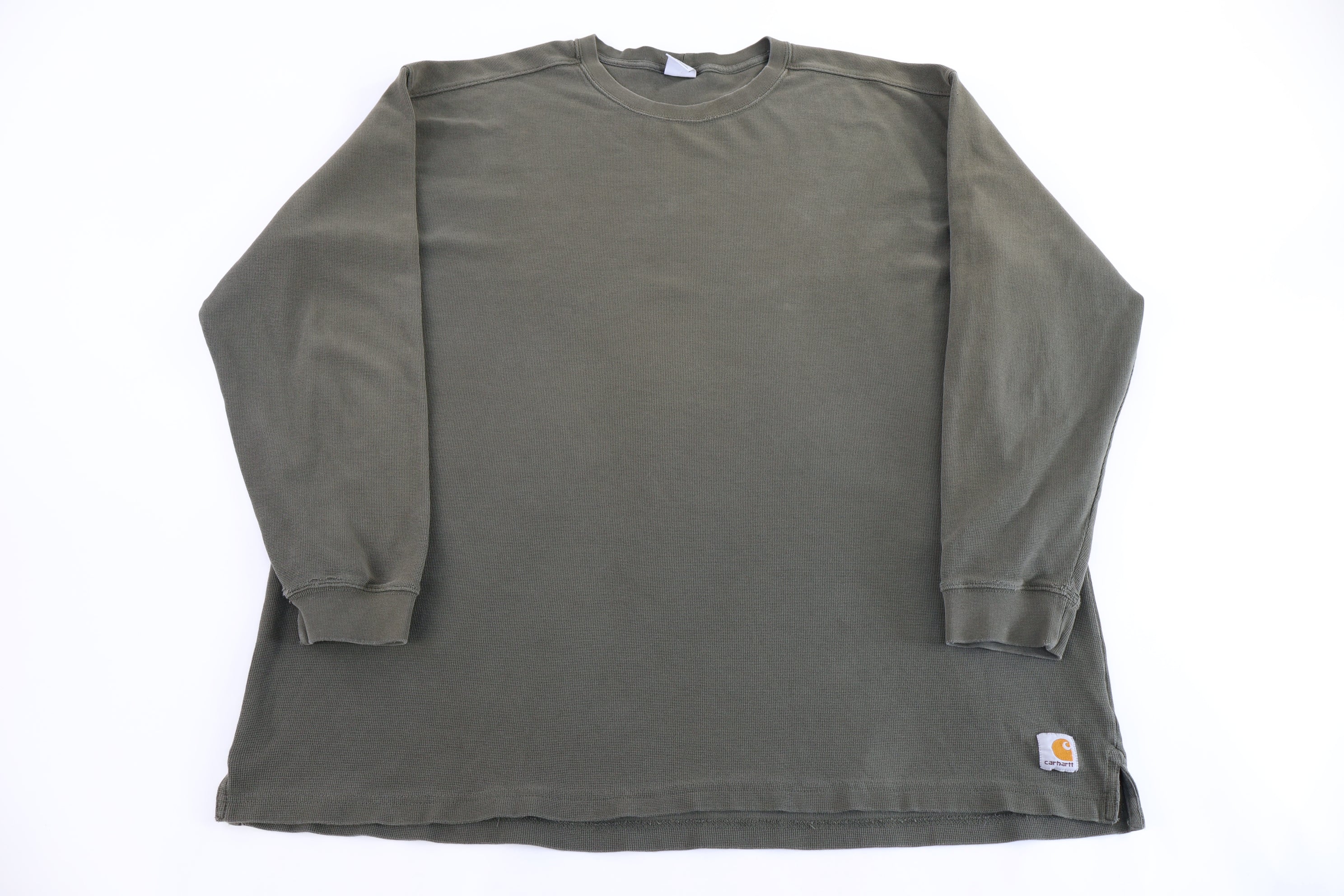 Carhartt Logo Patch Olive LS T-shirt