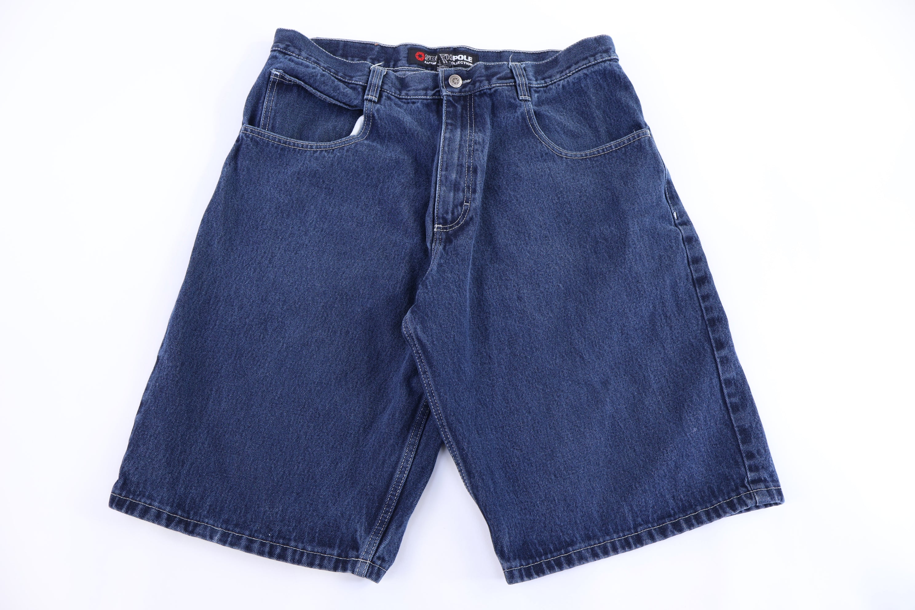Southpole Dark Wash Denim Shorts