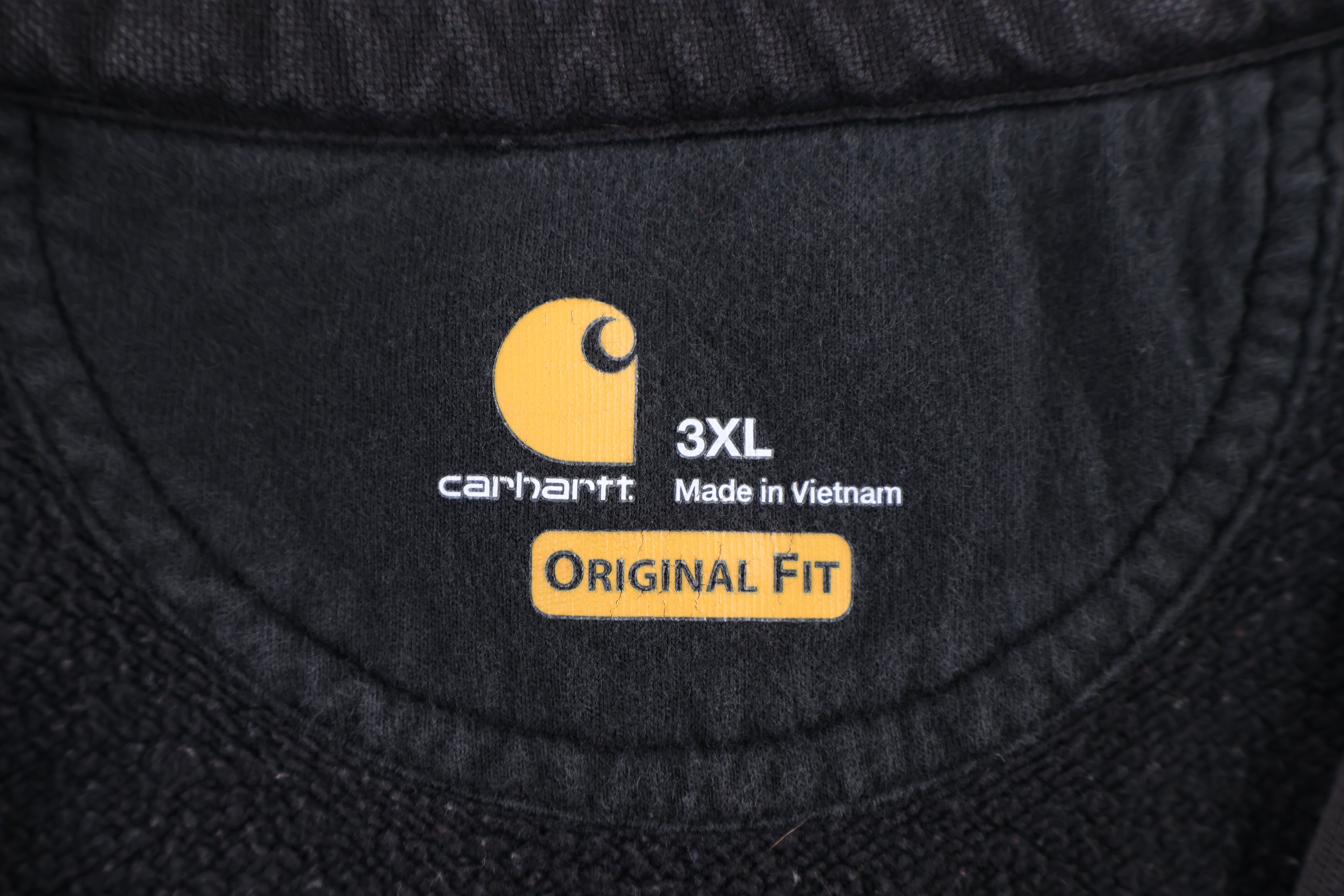 Carhartt Logo Patch Black Full Zip Jacket