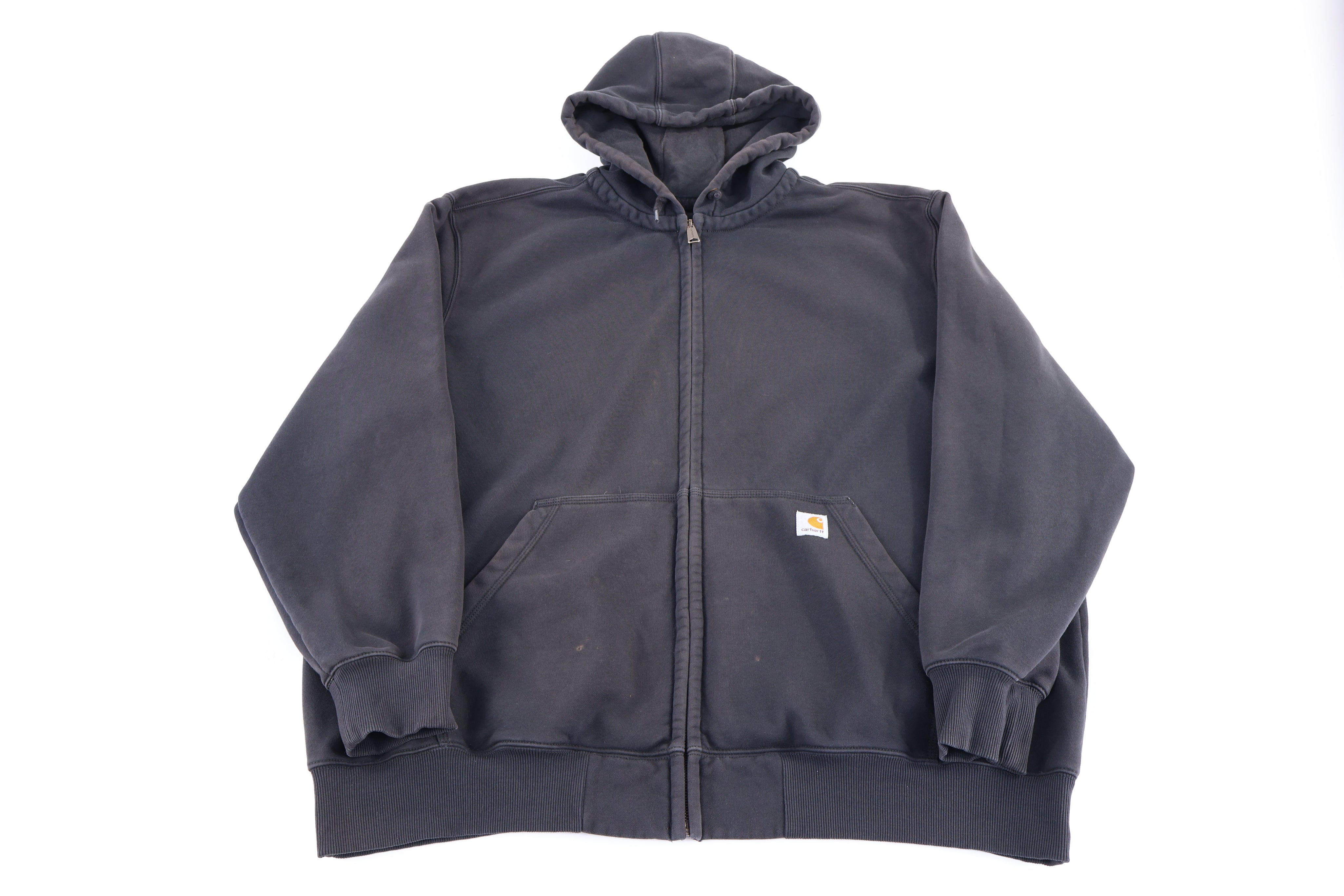 Carhartt Logo Patch Black Full Zip Jacket
