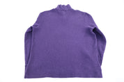 Polo by Ralph Lauren Embroidered Logo Purple Quarter Zip Sweater