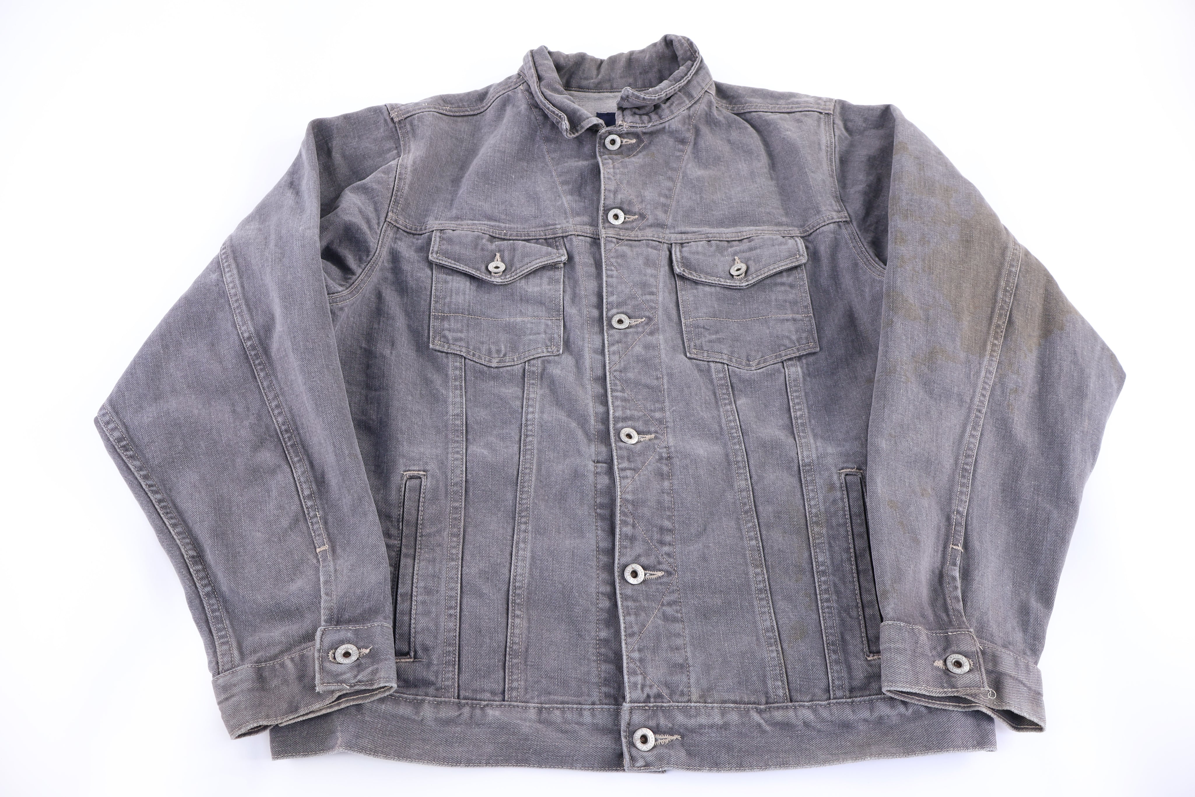 Vintage Nautica Grey Denim Trucker Jacket