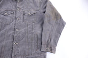 Vintage Nautica Grey Denim Trucker Jacket