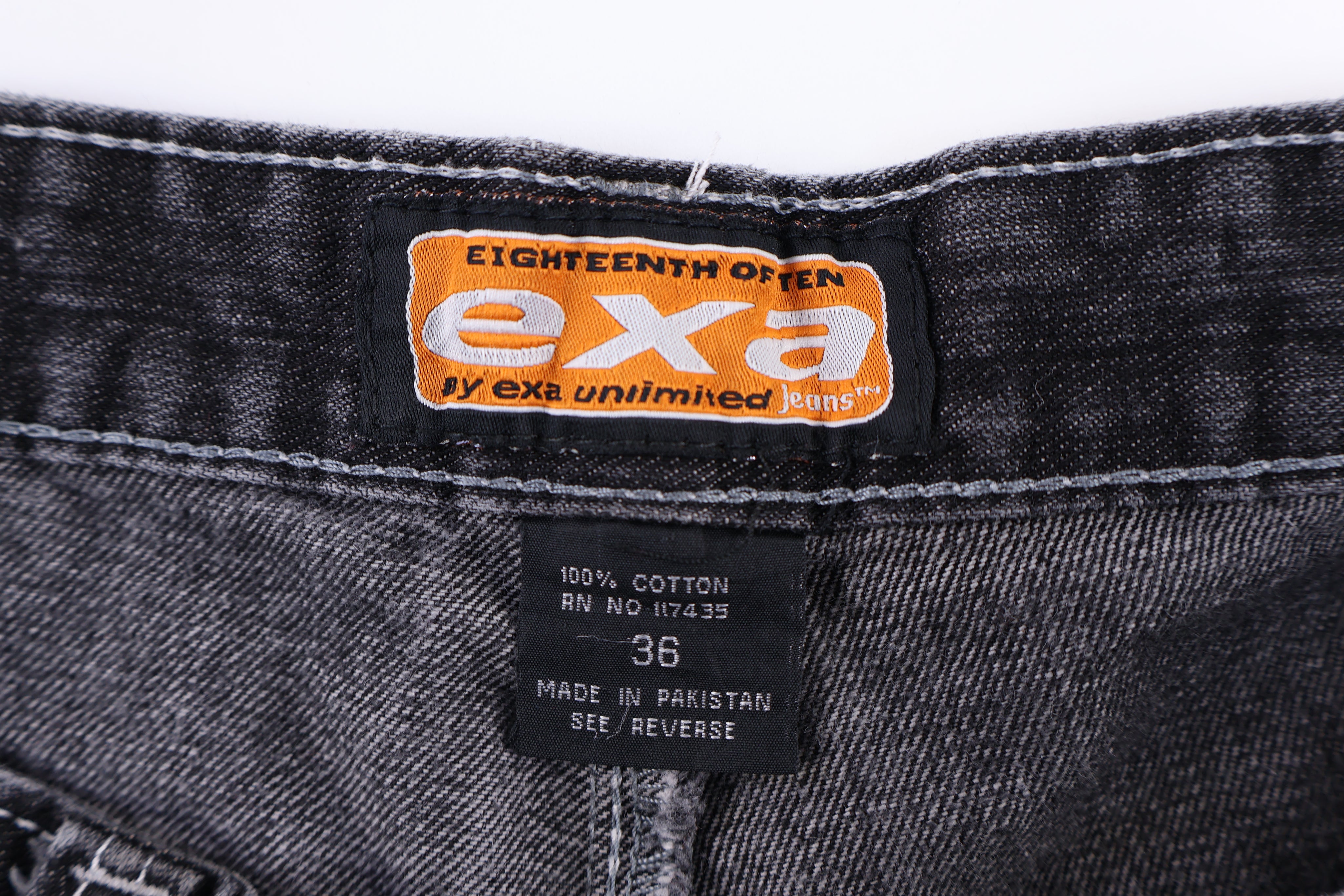Y2K EXA Dark Wash Baggy Denim Shorts