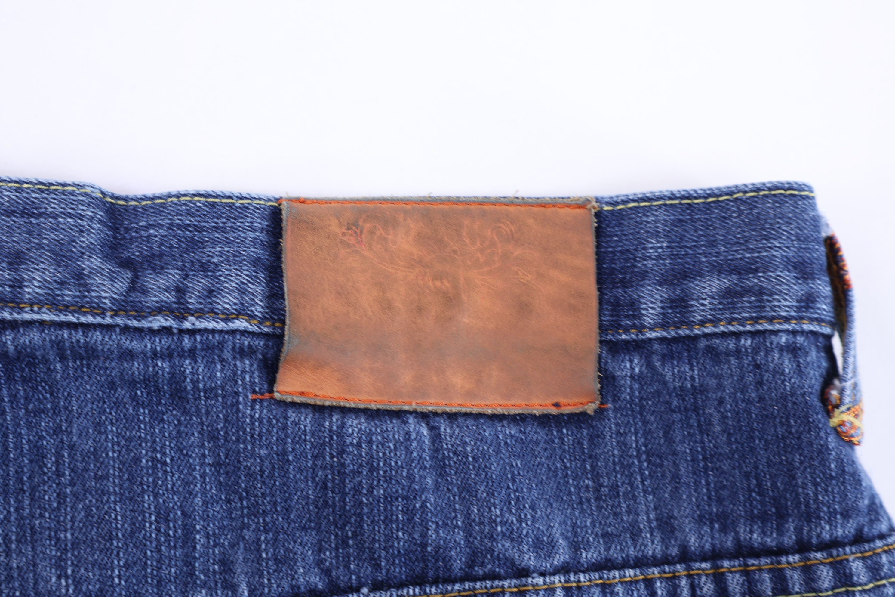 Y2K Touch Stone Embroidered Denim Shorts