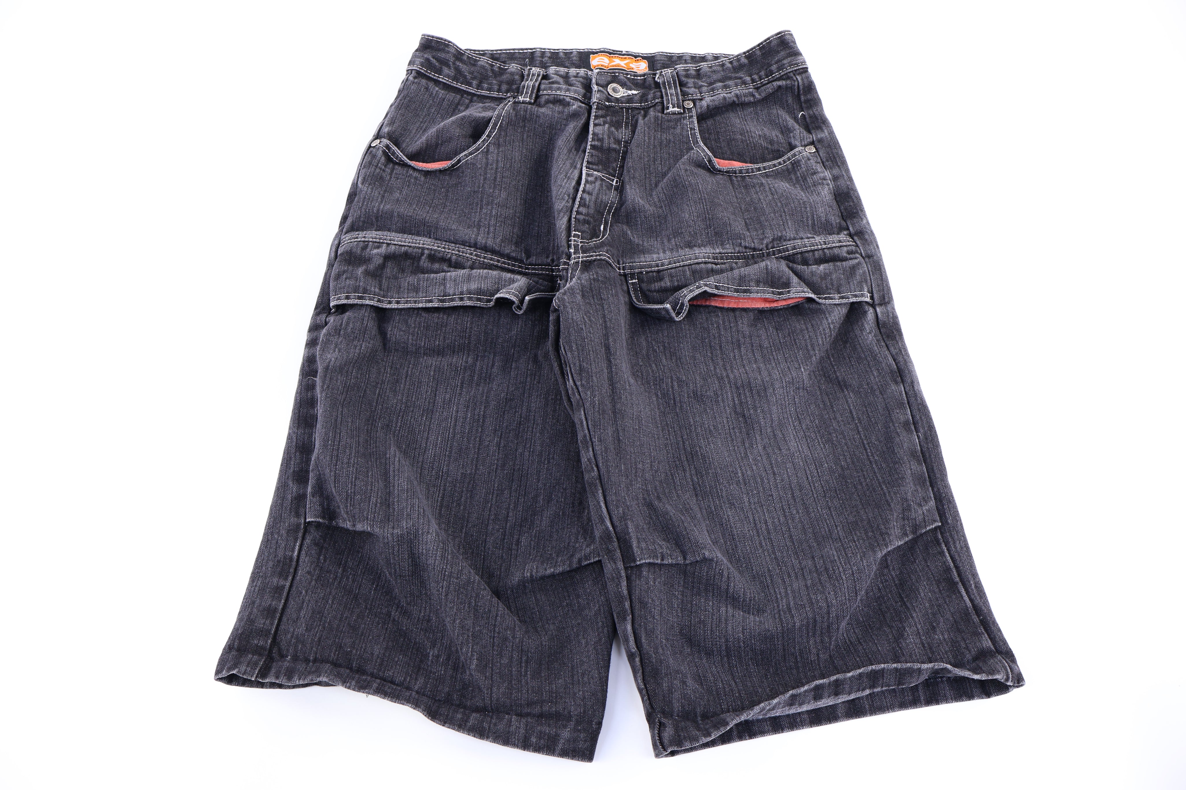 Y2K EXA Dark Wash Baggy Denim Shorts