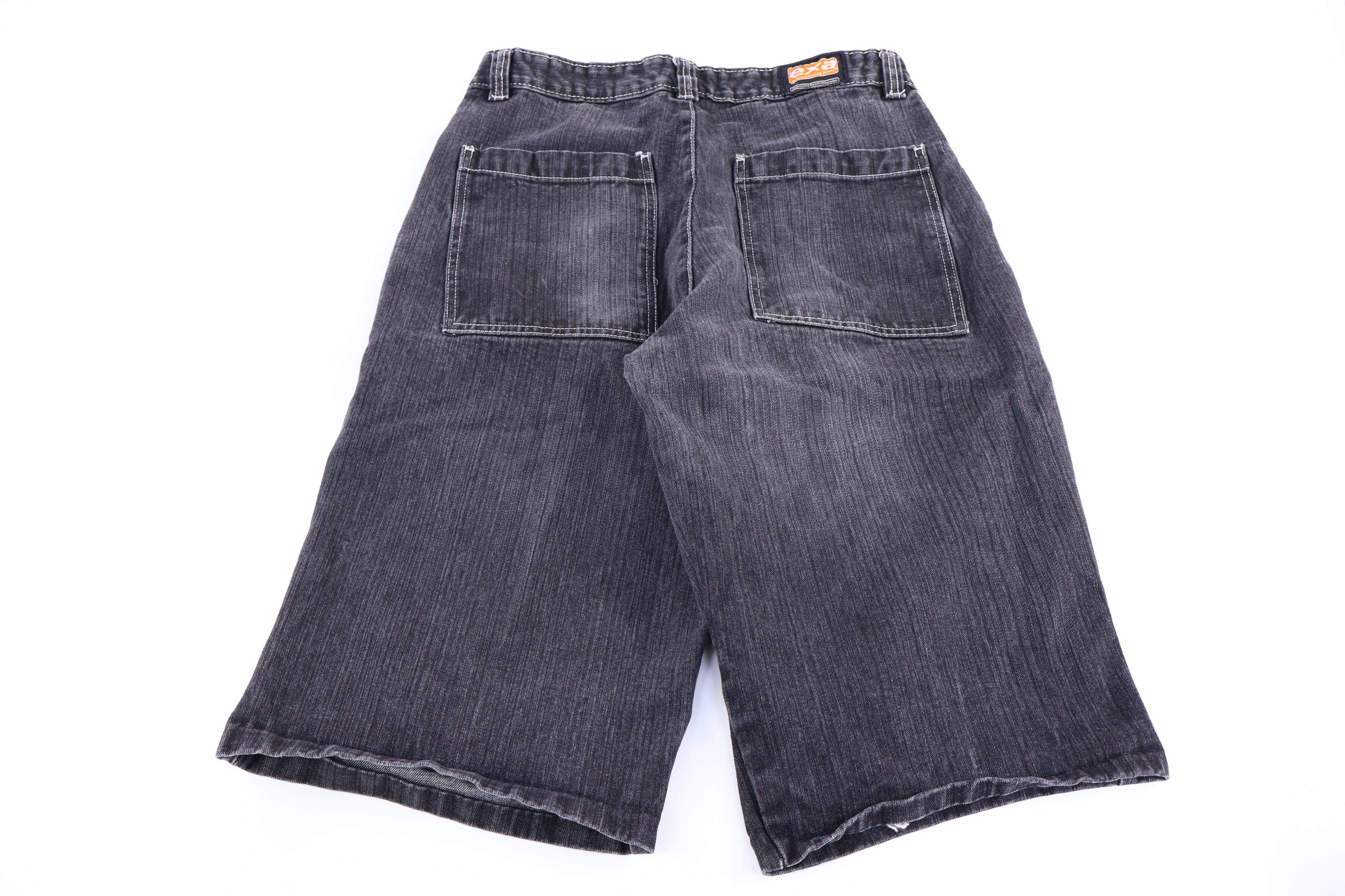 Y2K EXA Dark Wash Baggy Denim Shorts