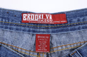Y2K Brooklyn Xpress Blue Denim Shorts