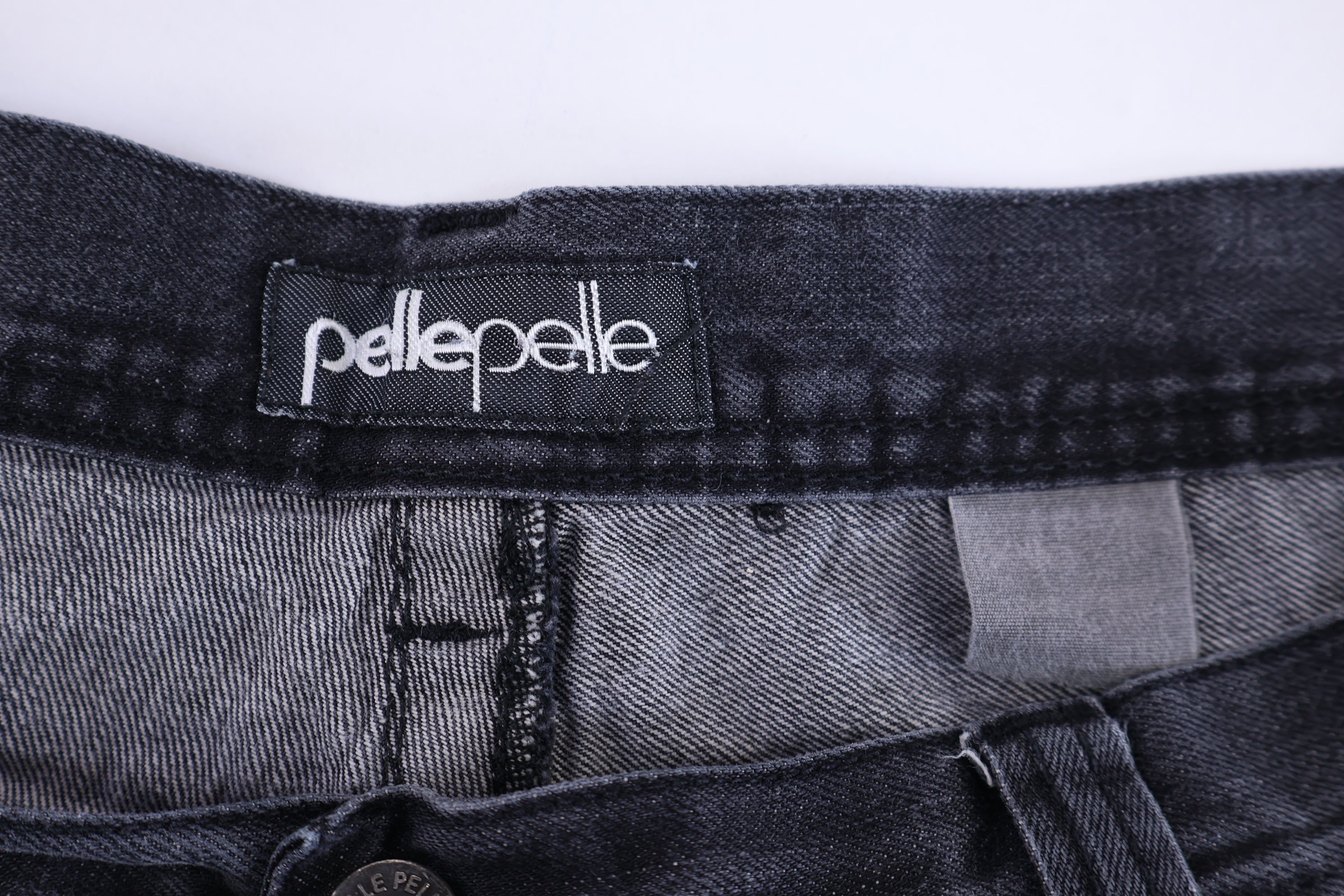 Pelle Pelle Black Denim Shorts