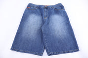 Y2K Brooklyn Xpress Blue Denim Shorts