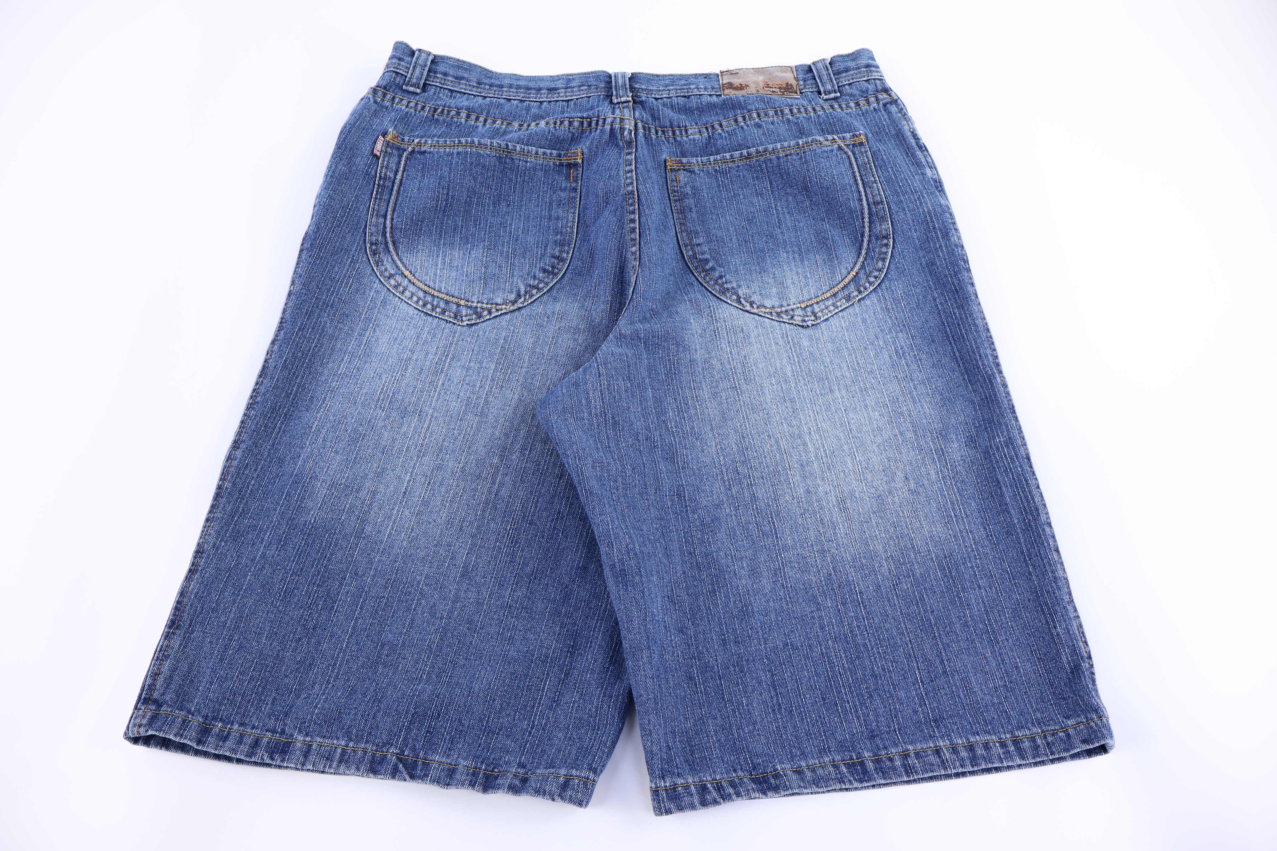 Y2K Brooklyn Xpress Blue Denim Shorts