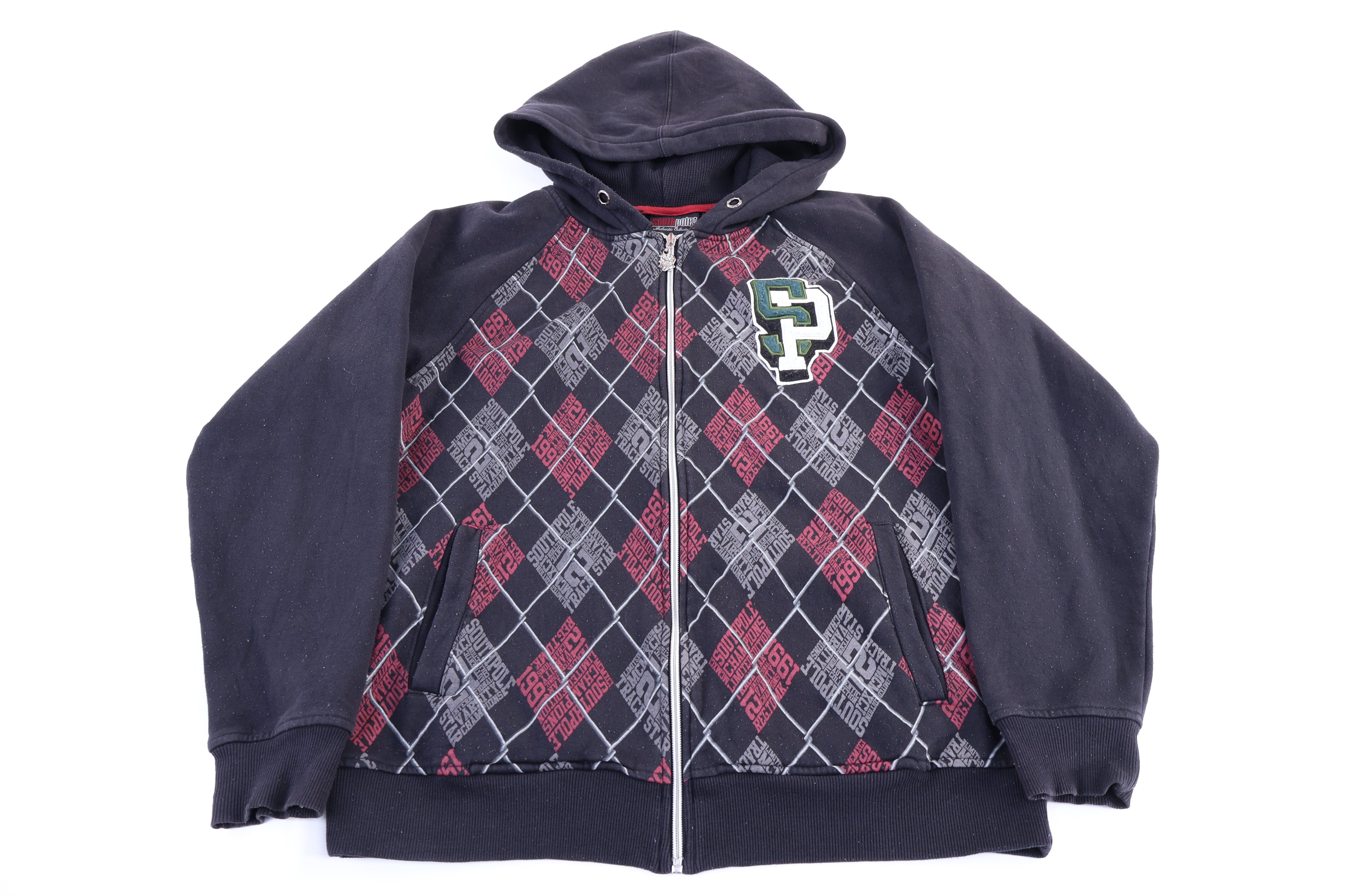 Southpole Multipatterned Full Zip Hoodie