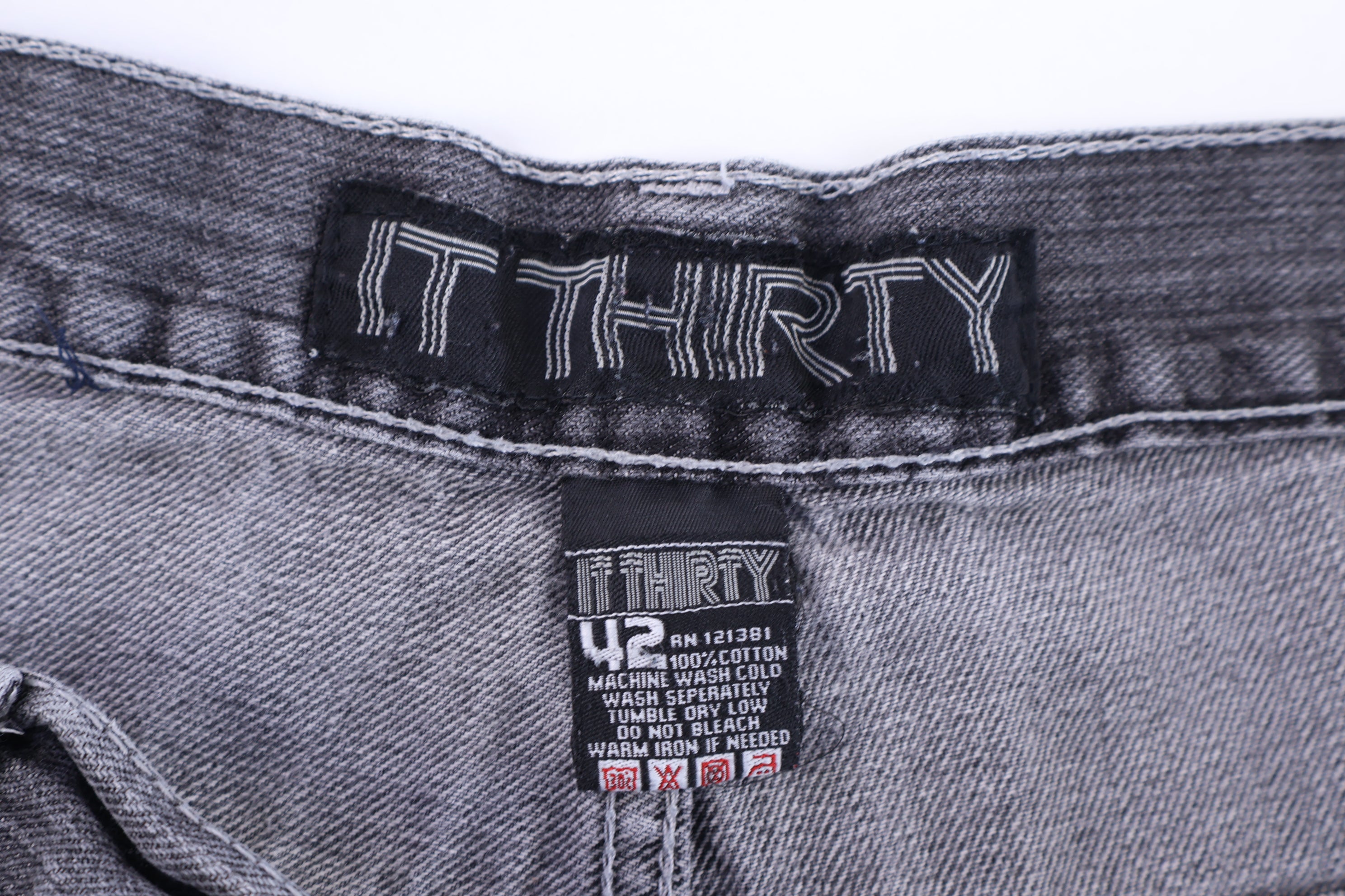 Y2K It Thirty Dark Grey Denim Shorts
