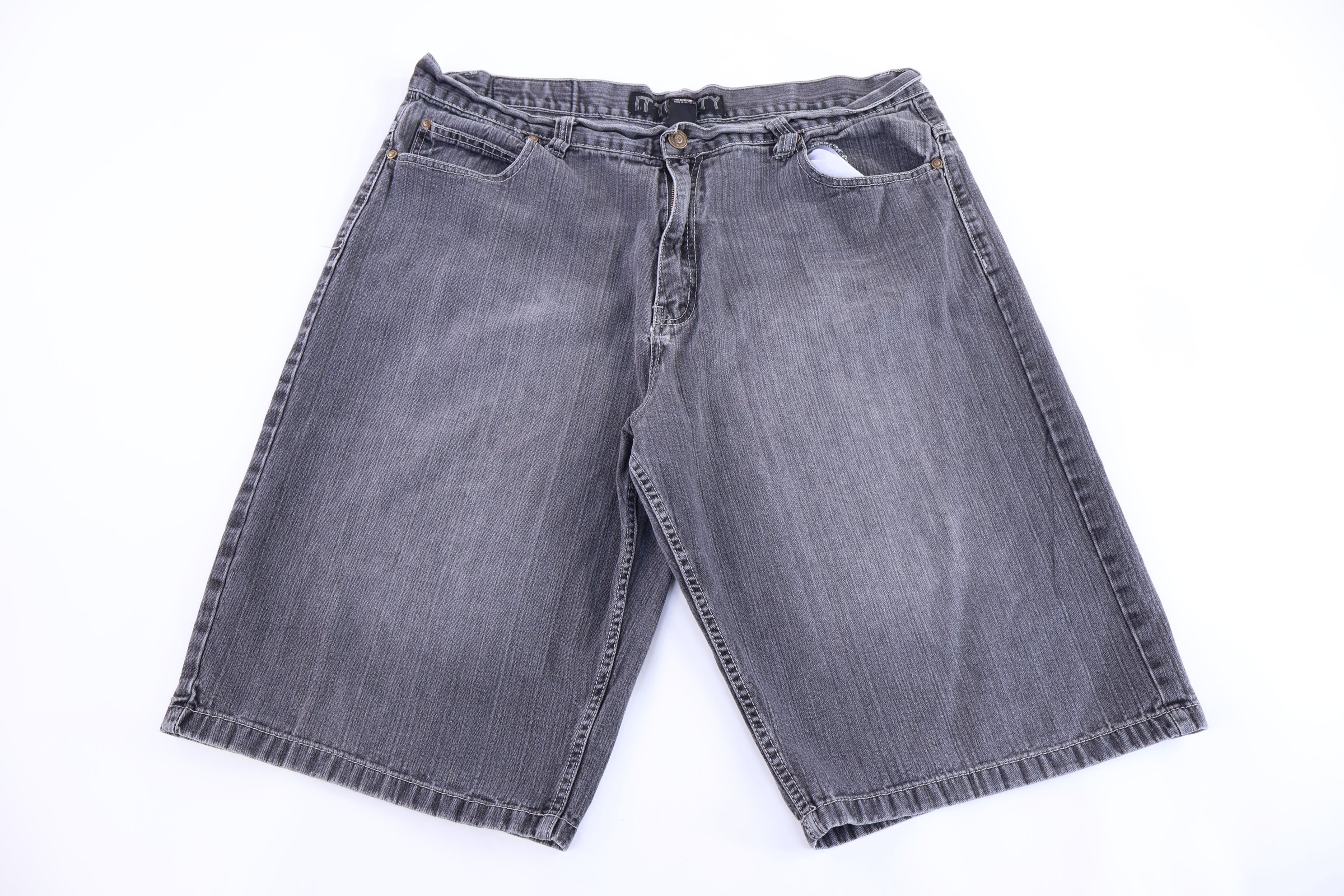Y2K It Thirty Dark Grey Denim Shorts