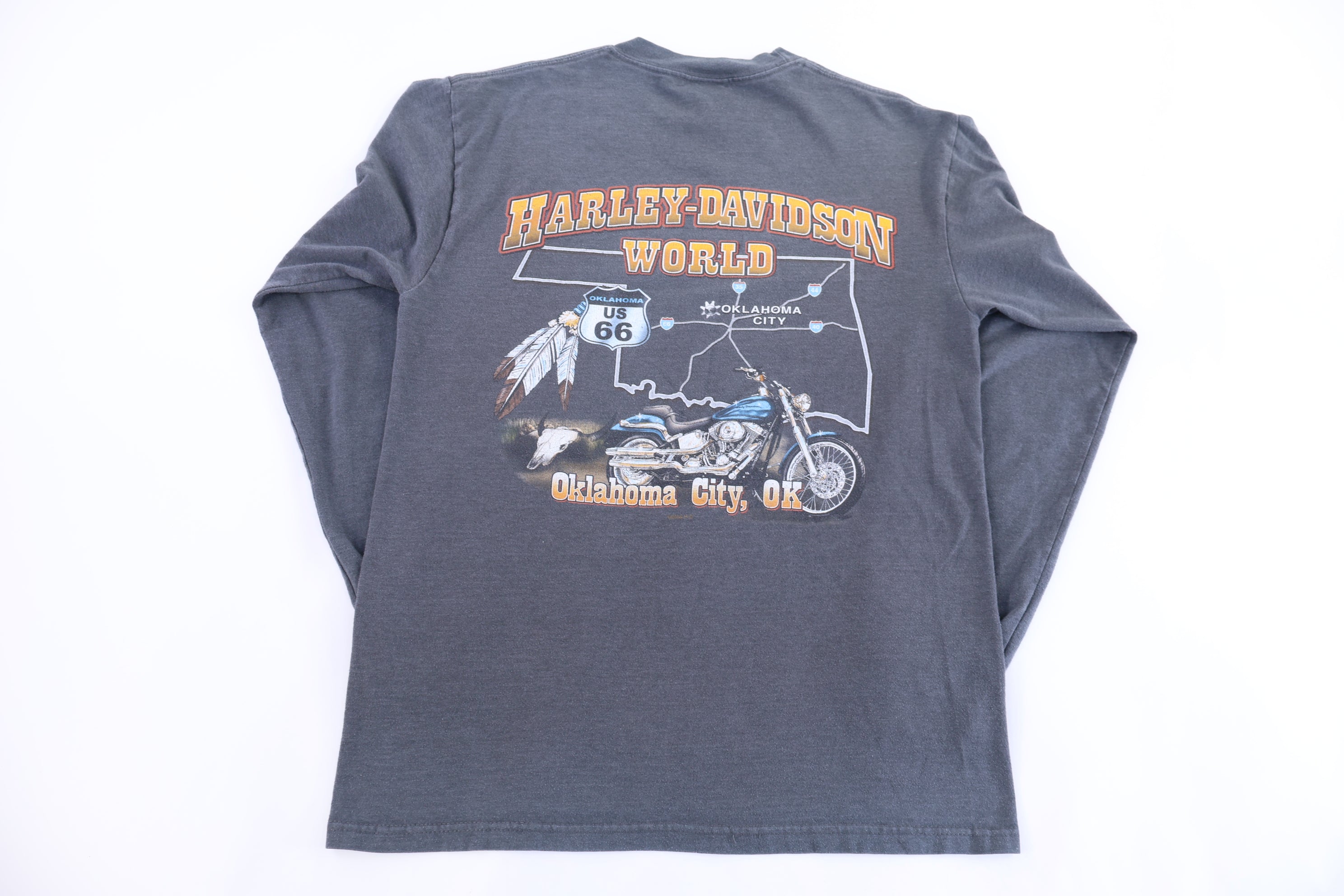 Harley Davidson Motorcycles Oklahoma LS T-shirt