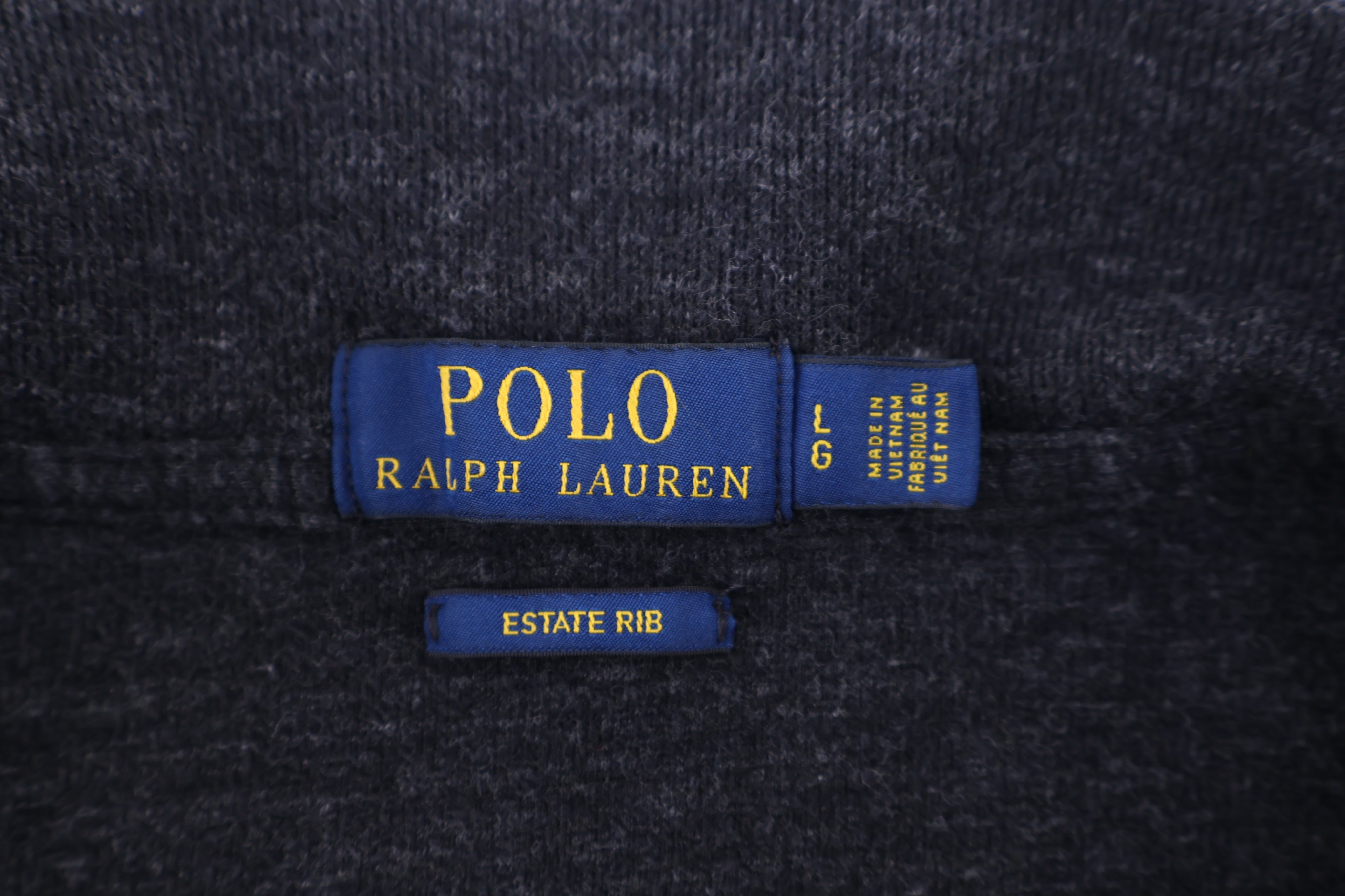 Polo Ralph Lauren Embroidered Logo Grey Quarter Zip Pullover