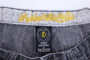 Y2K Dvse One Grey Denim Shorts