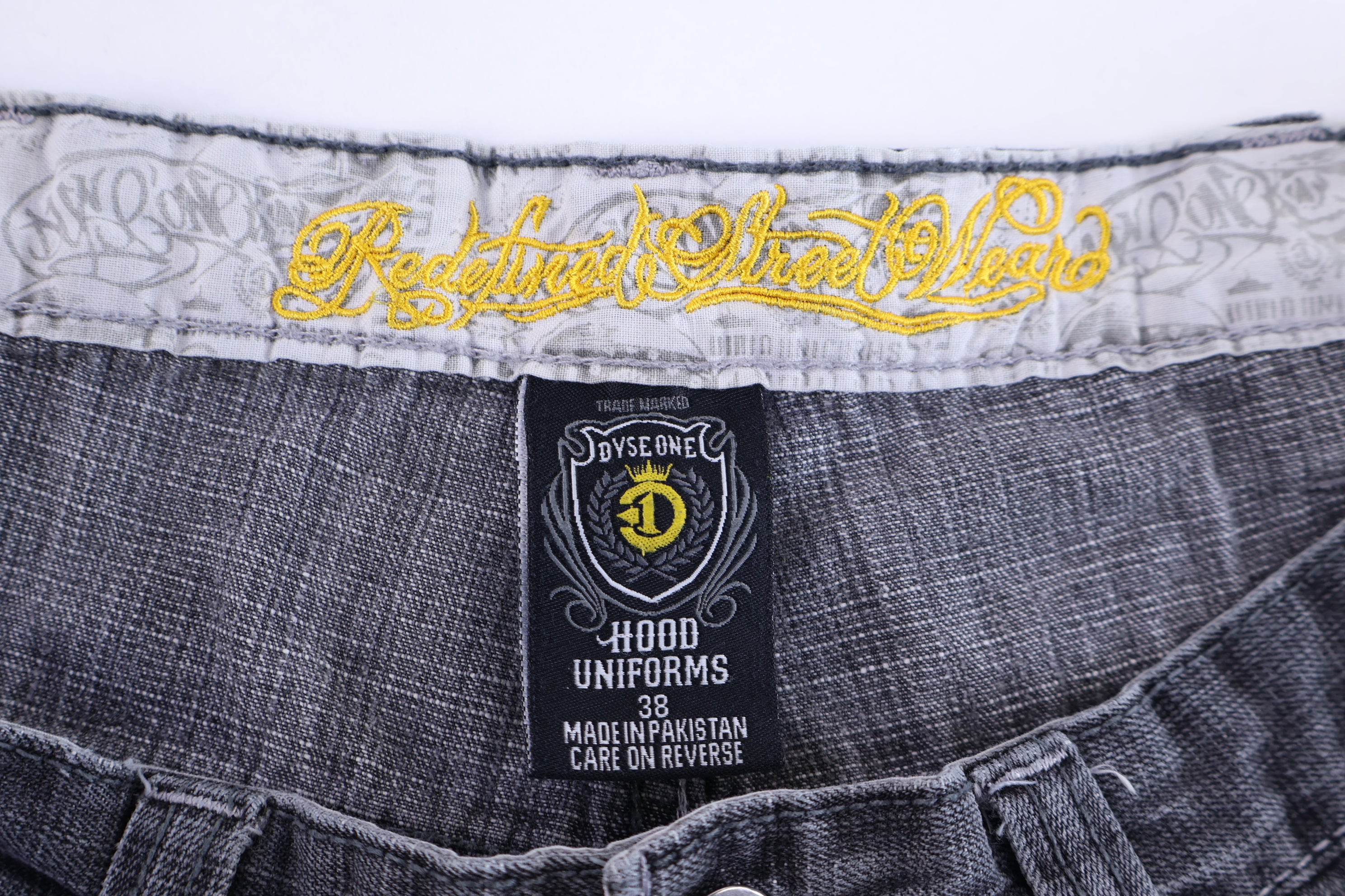 Y2K Dvse One Grey Denim Shorts