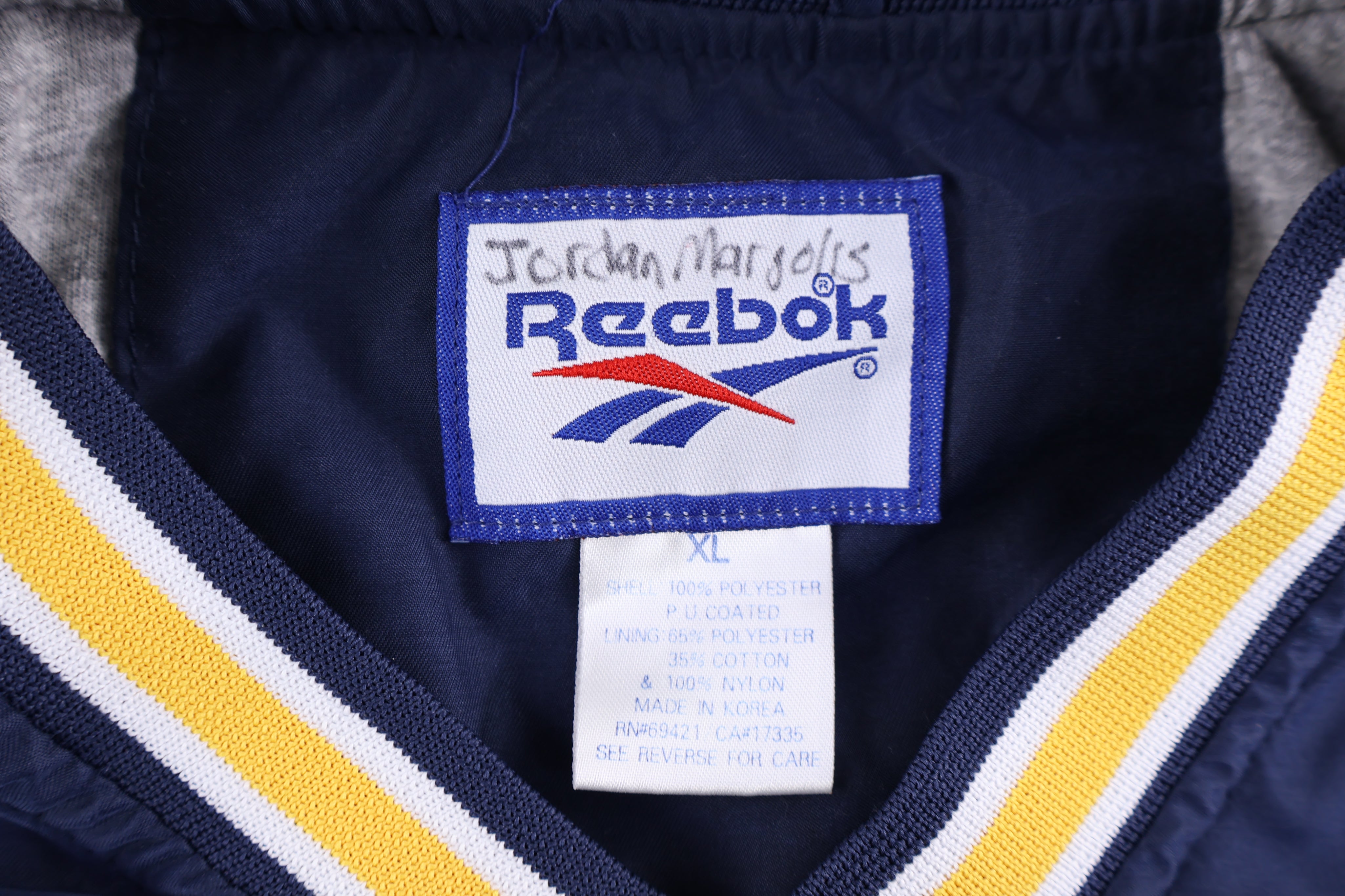 Vintage Reebok University of Michigan Pullover Windbreaker