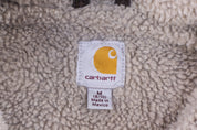 Women's Carhartt Logo Patch Brown Full Zip Vest