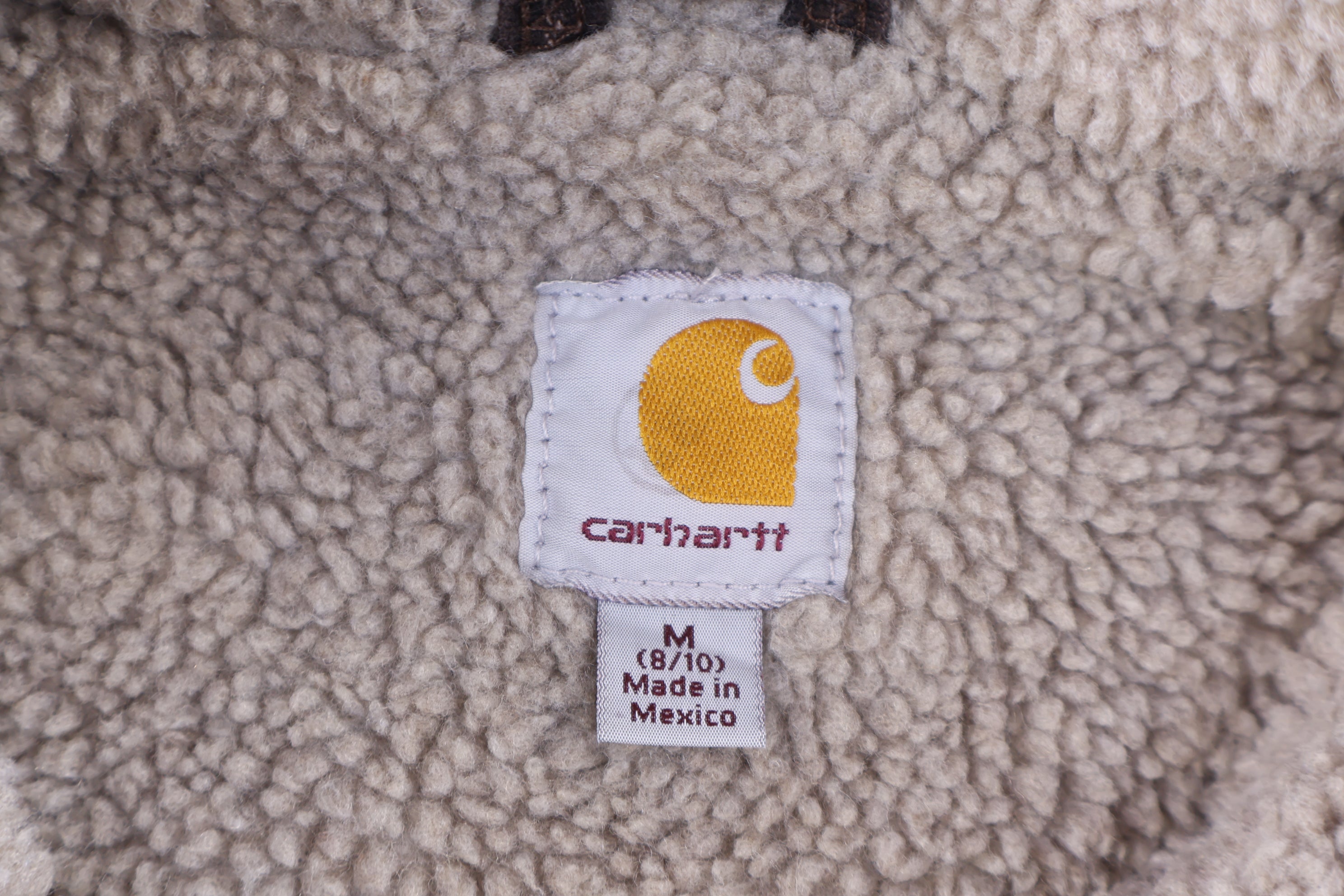 Women's Carhartt Logo Patch Brown Full Zip Vest