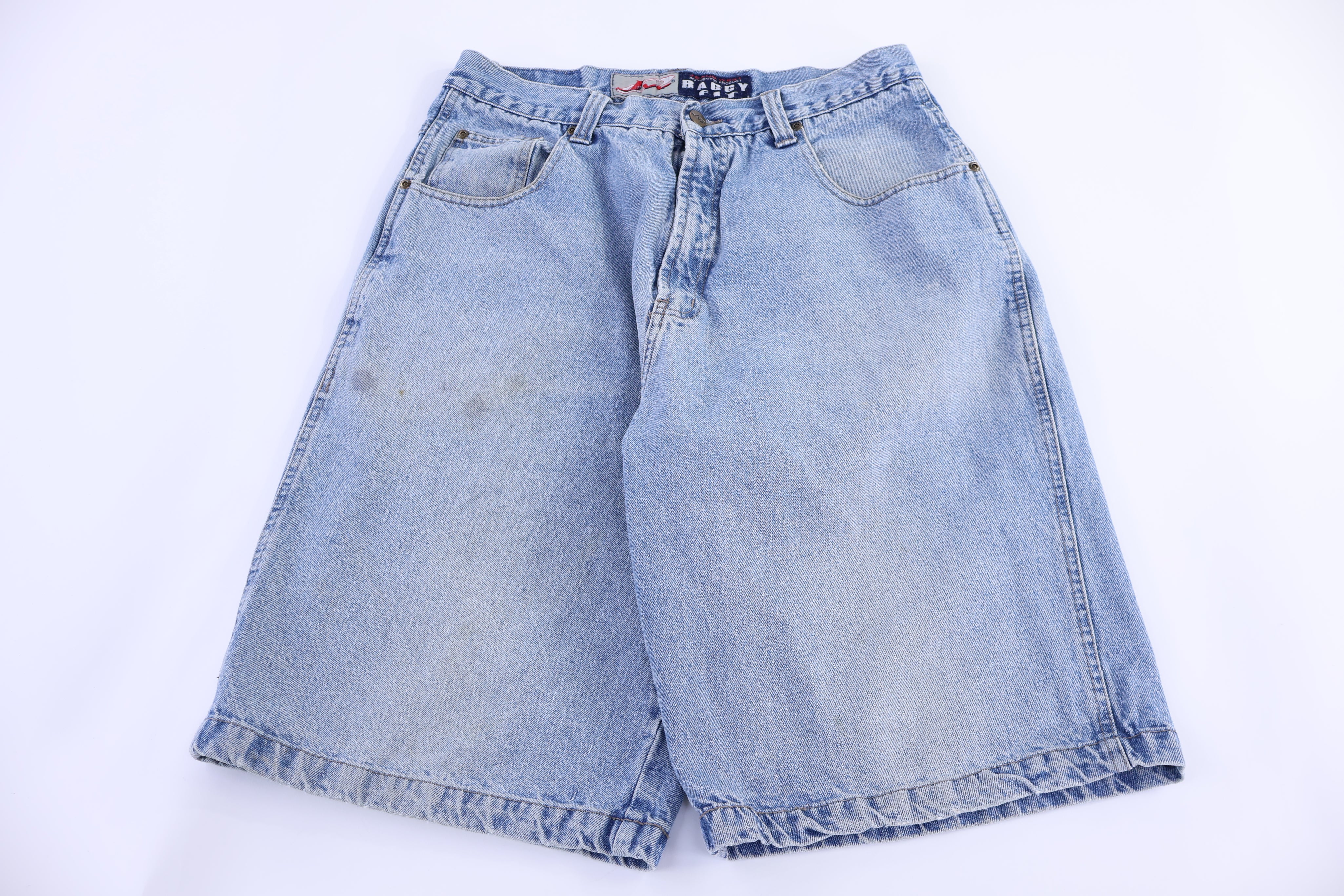 JW Light Wash Baggy Denim Shorts