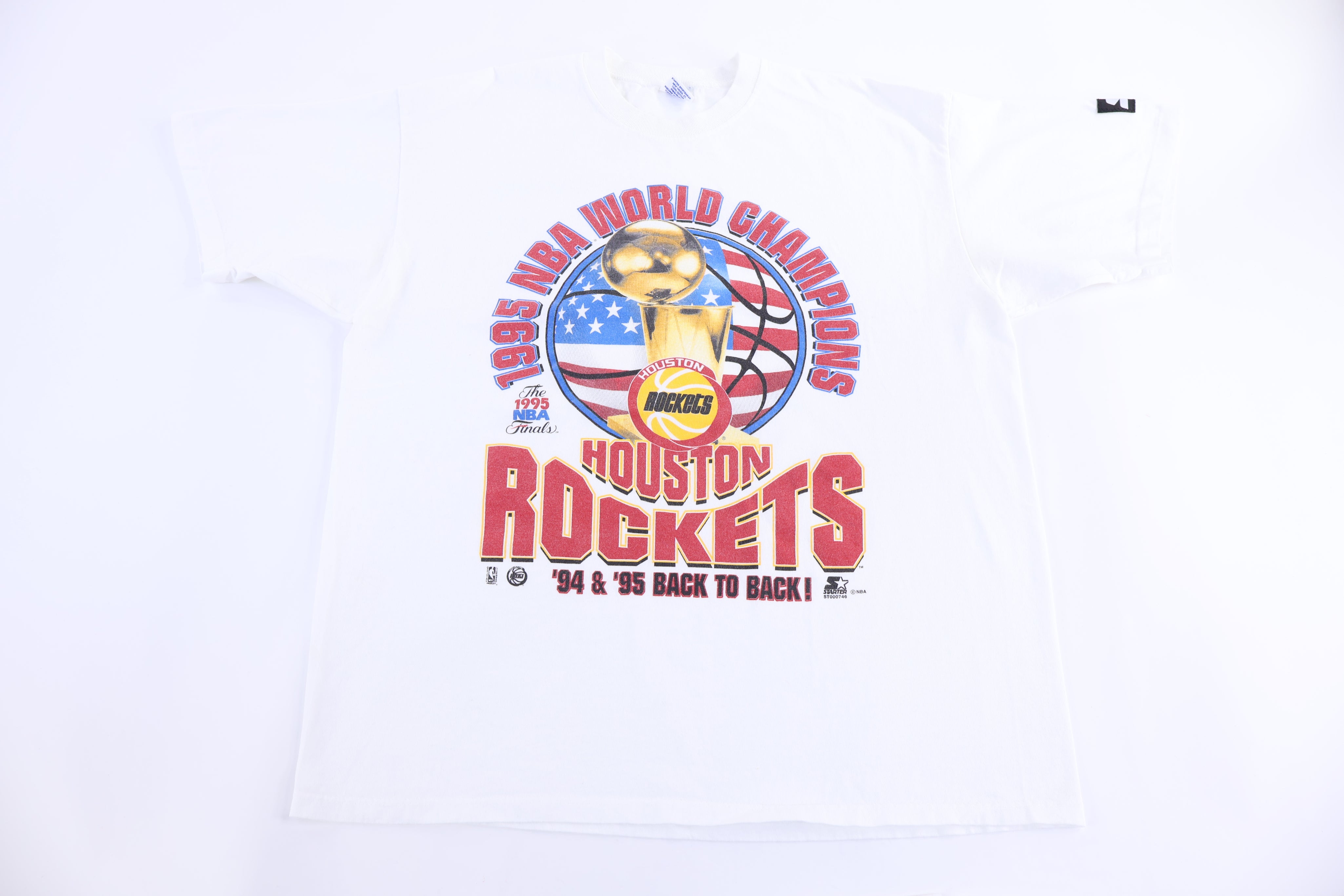 1995 Houston Rockets Basketball World Champions T-shirt